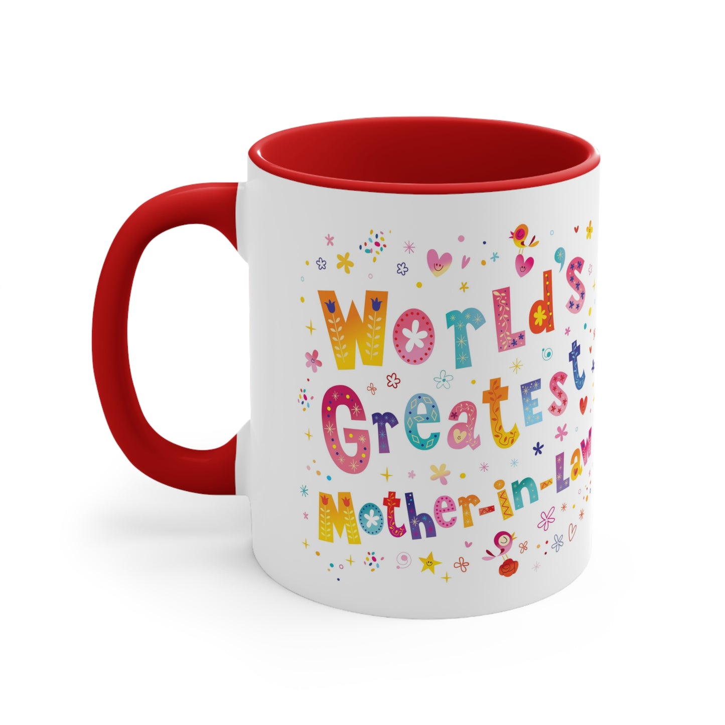 World's Greatest Mother-In-Law Accent Coffee Mug, 11oz