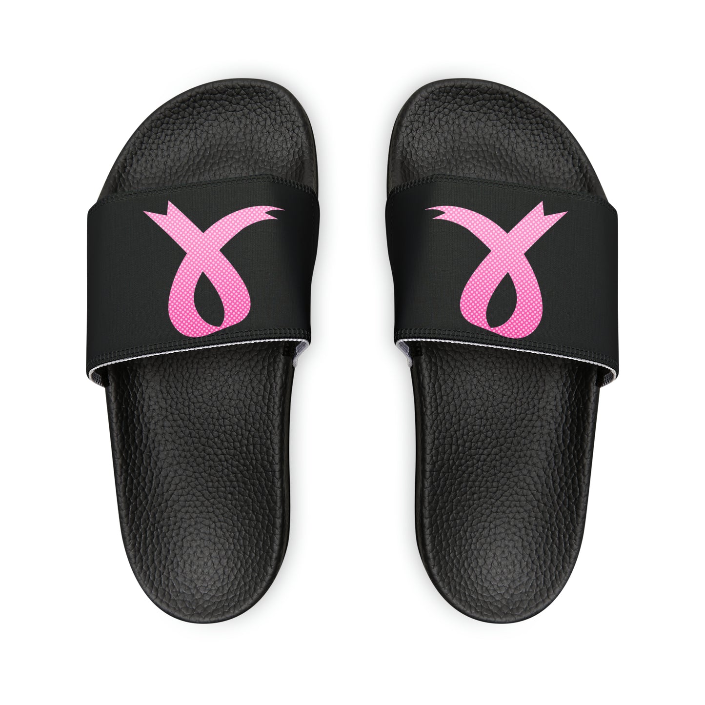 Breast Cancer Women's PU Slide Sandals