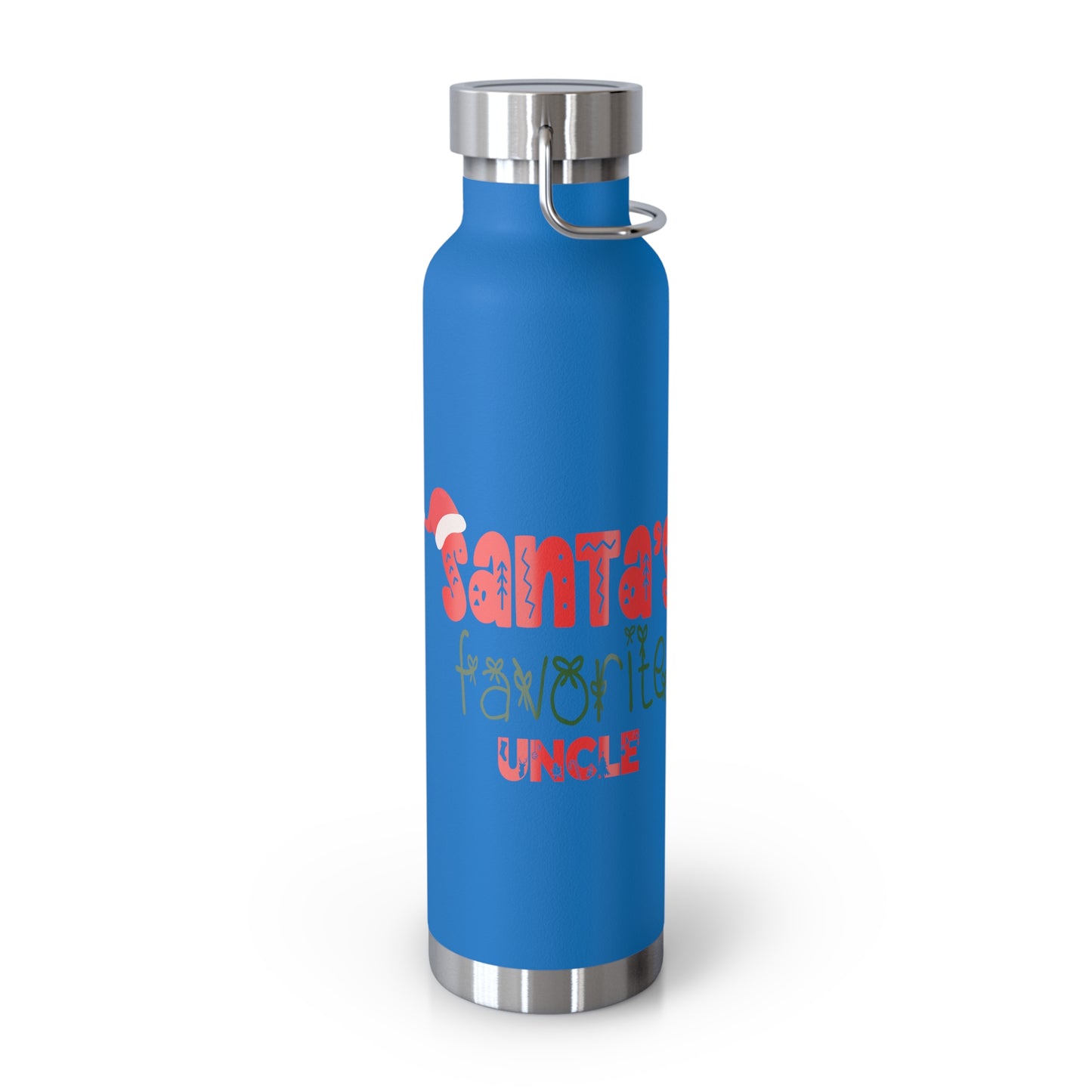 Santa's Favorite Uncle Copper Vacuum Insulated Bottle, 22oz