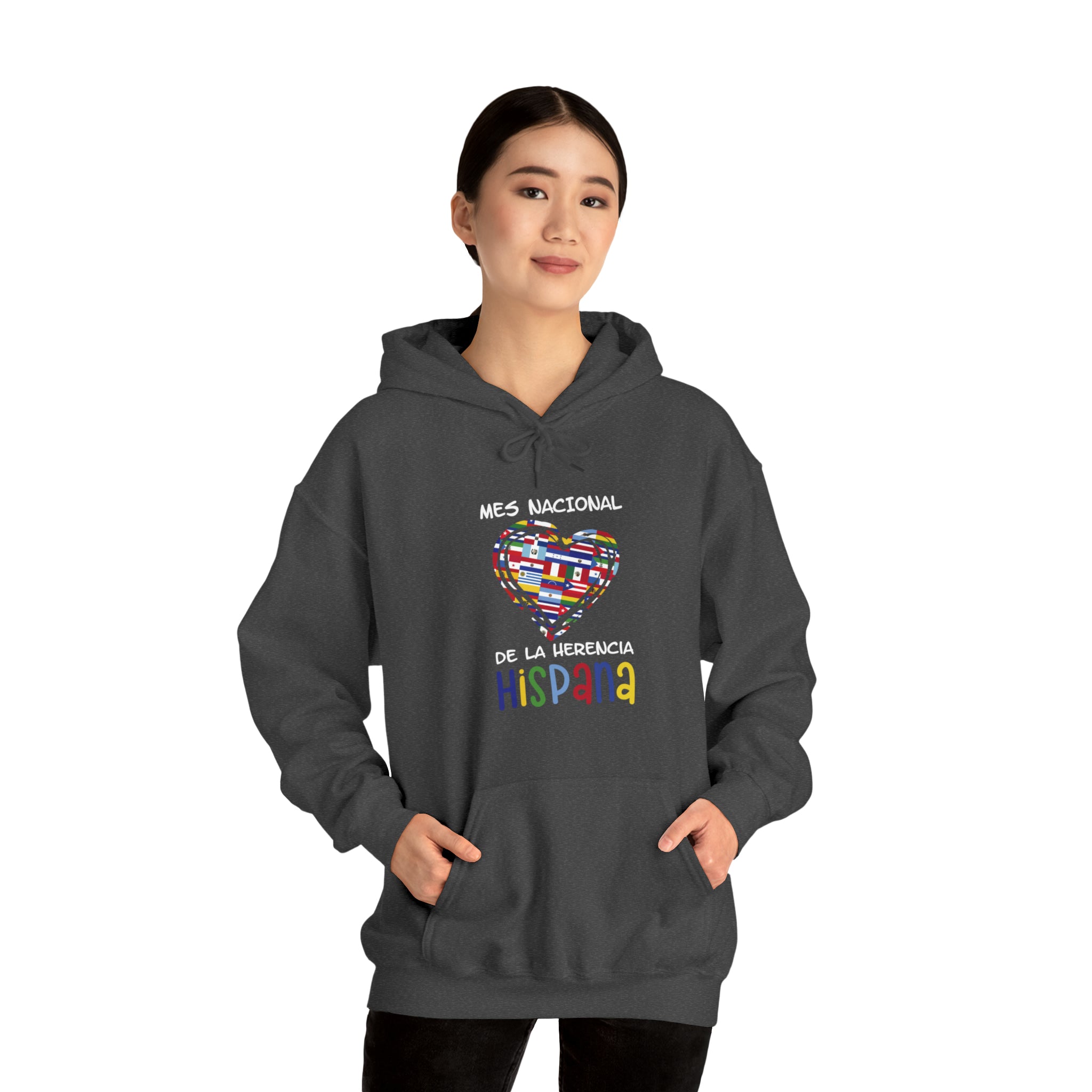 Mes Nacional Heart - Hispanic Heritage Month Unisex Hoodie