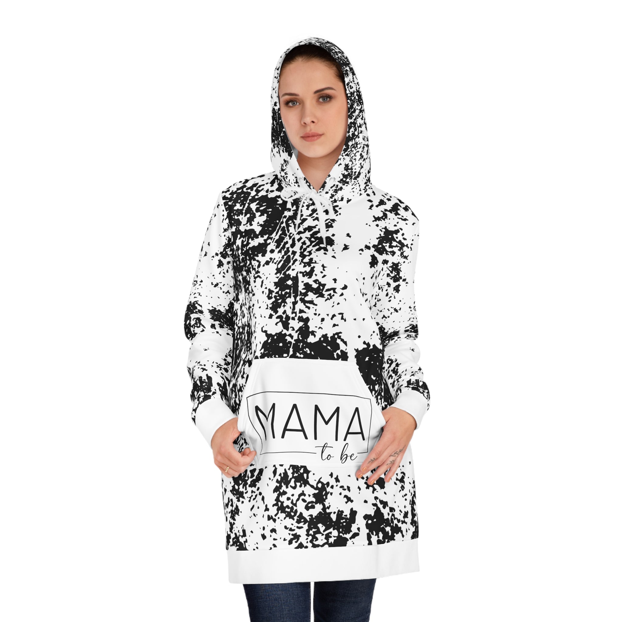 Mama To Be Women's Hoodie Dress (AOP)