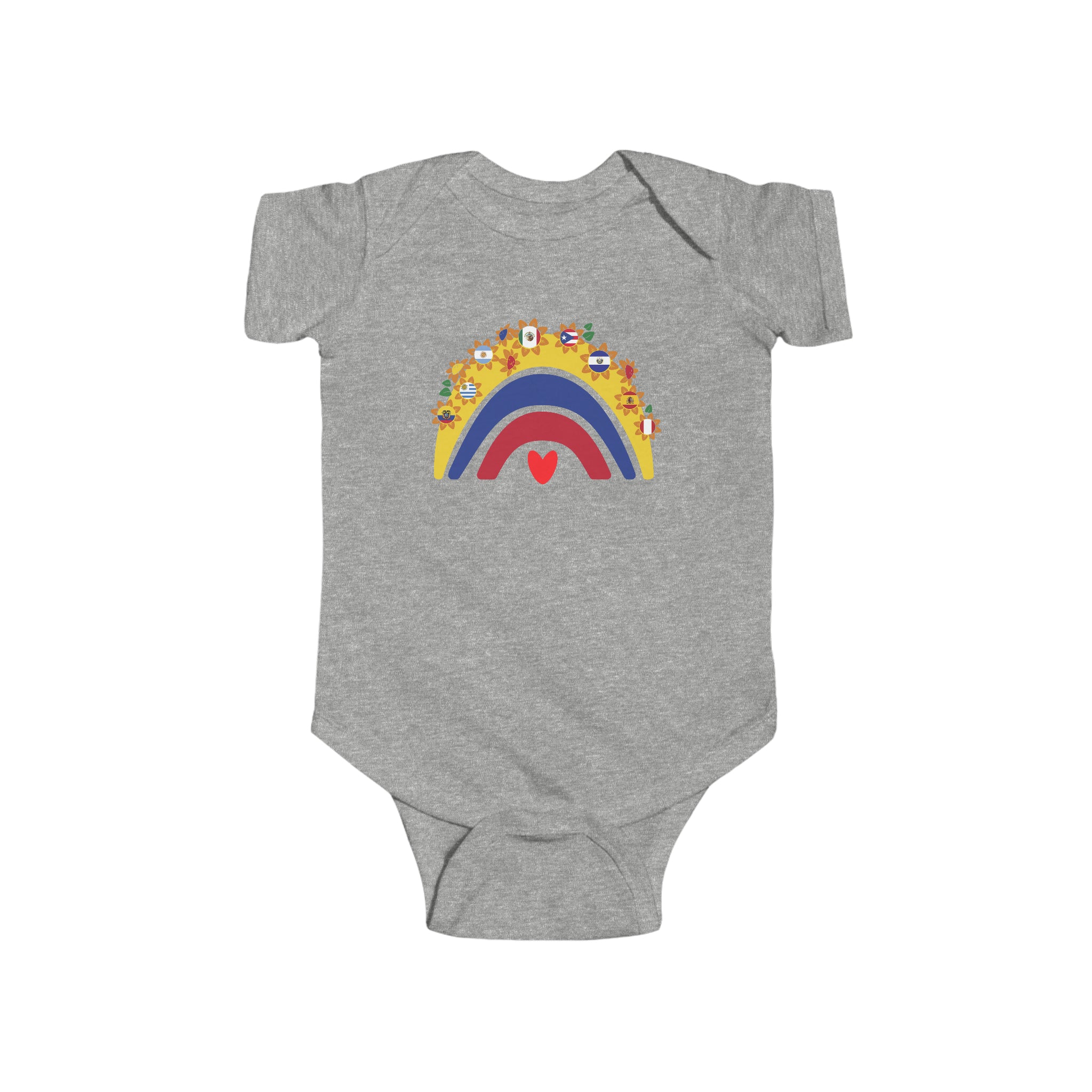Rainbow Heart - Hispanic Heritage Month Infant  Bodysuit