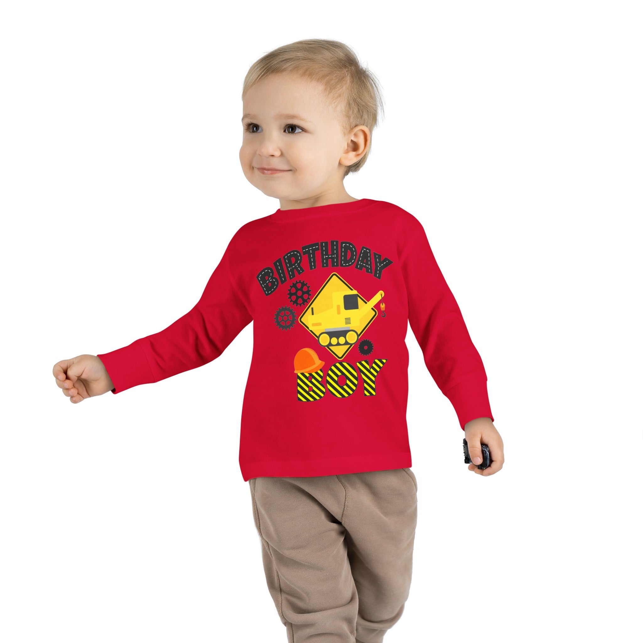 Crane Birthday Boy, Birthday Boy T-shirt, Birthday Tee, Boy's Birthday Tee,  Birthday Boy Tee, Toddler Long Sleeve Tee