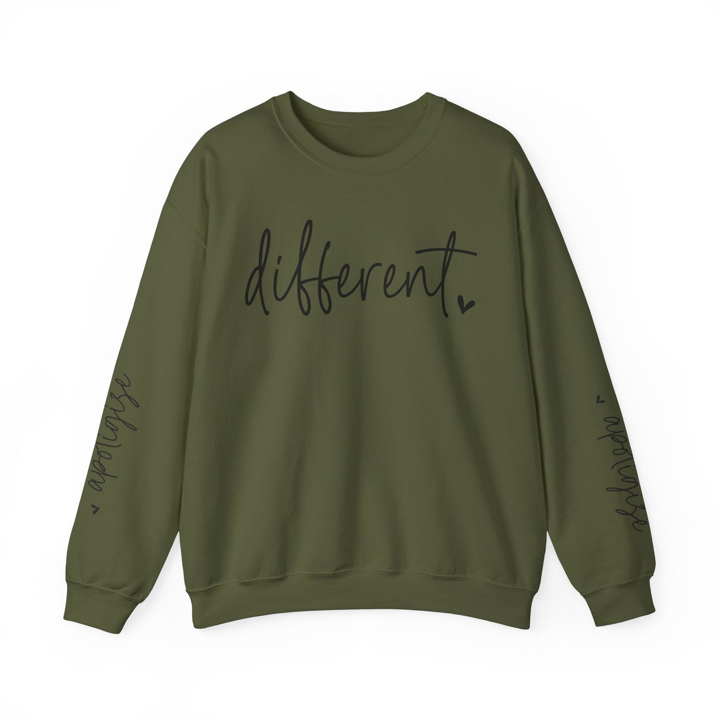 Different & Don't Apologise, Unisex Heavy Blend™ Crewneck Sweatshirt