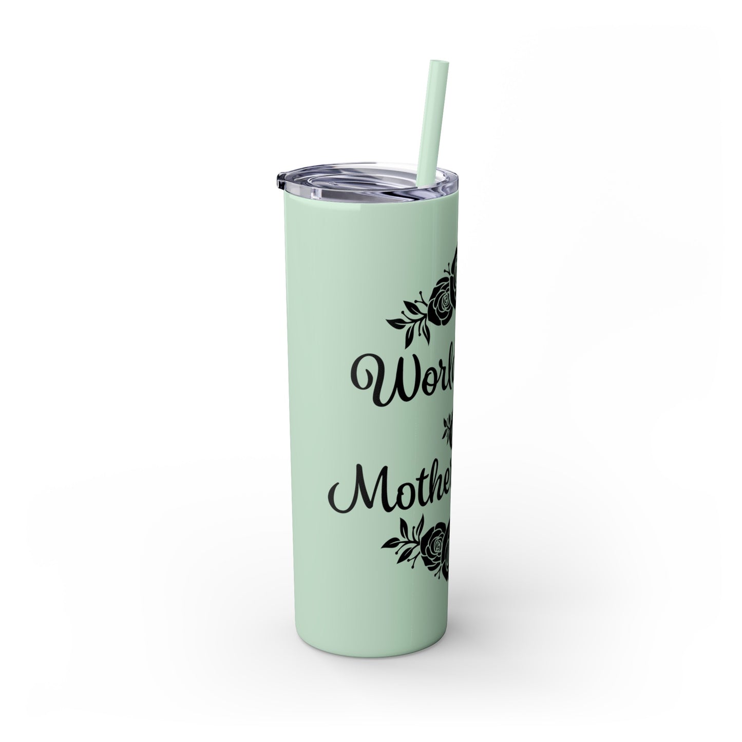 World's Best Mother-In-Law Skinny Tumbler with Straw, 20oz