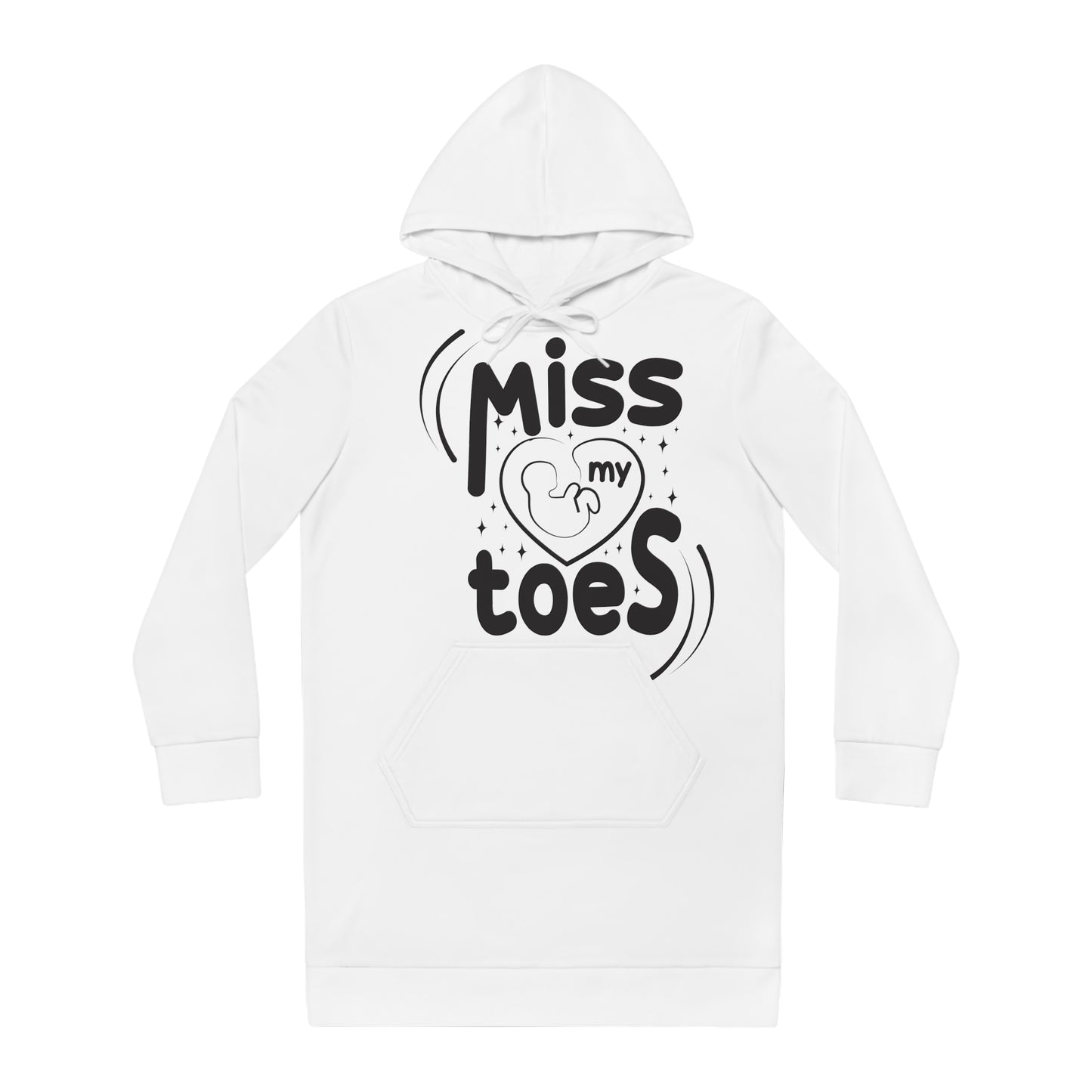 Miss My Toes Women's Hoodie Dress (AOP)