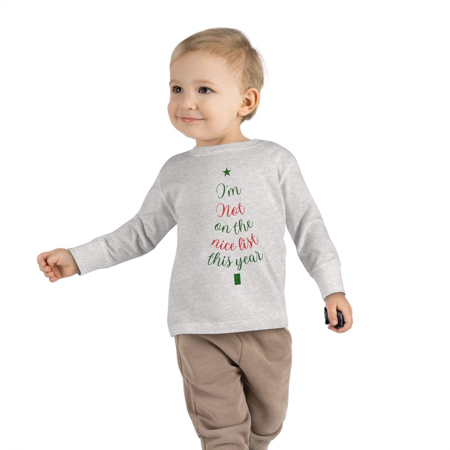 I'm Not on The Nice List This Year Toddler Long Sleeve Tee