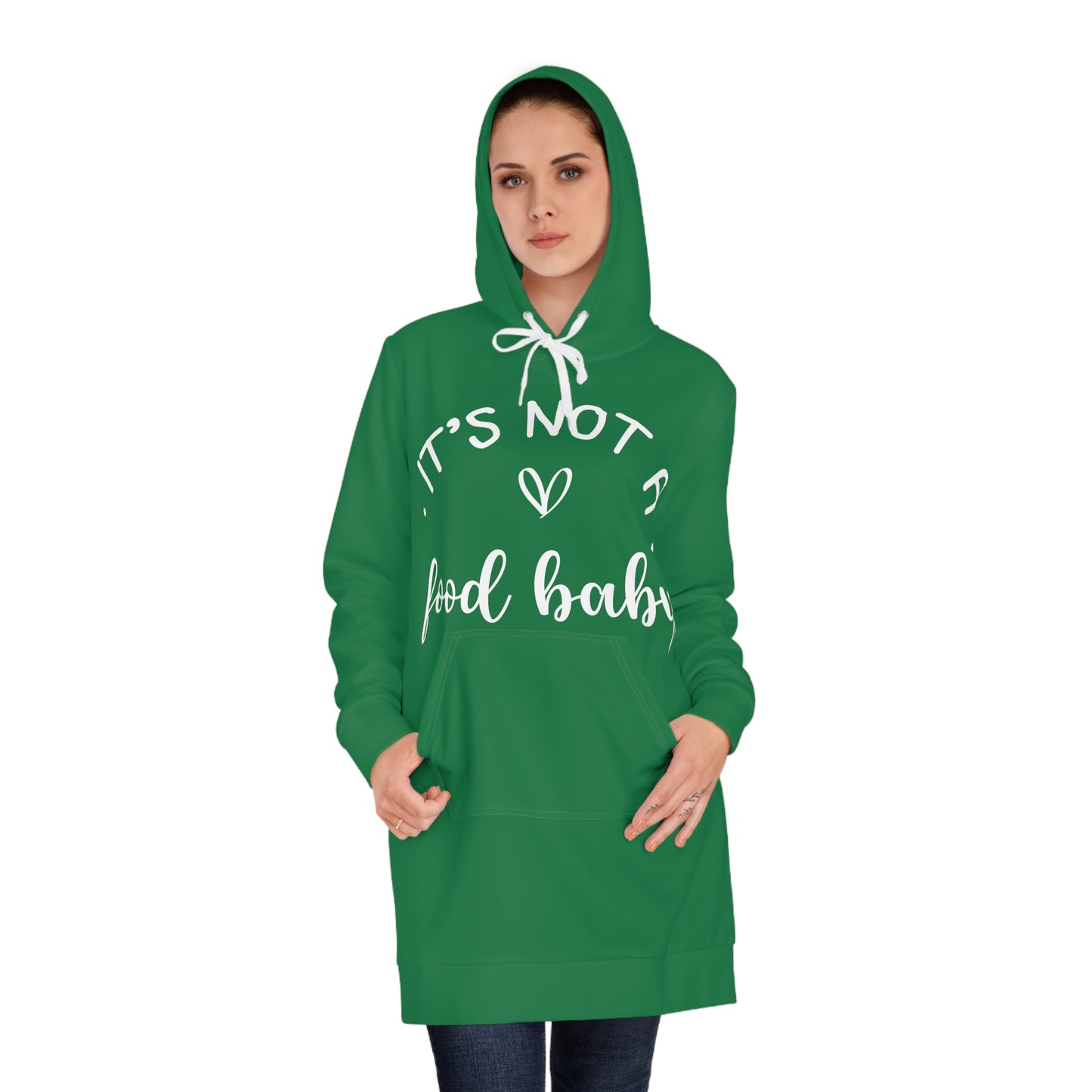 It's Not a Food Baby Women's Hoodie Dress (AOP)