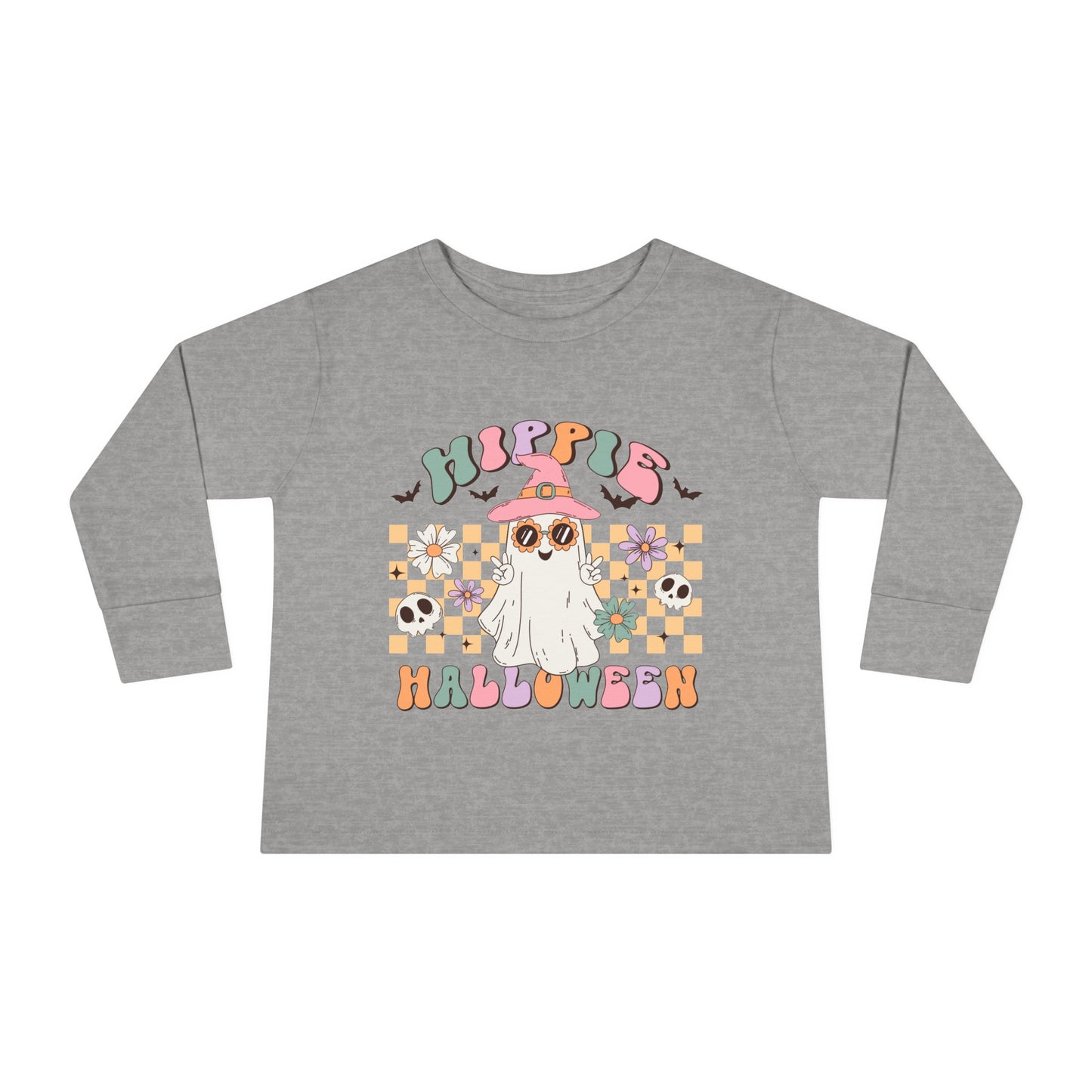 Hippie Halloween Toddler Long Sleeve Tee