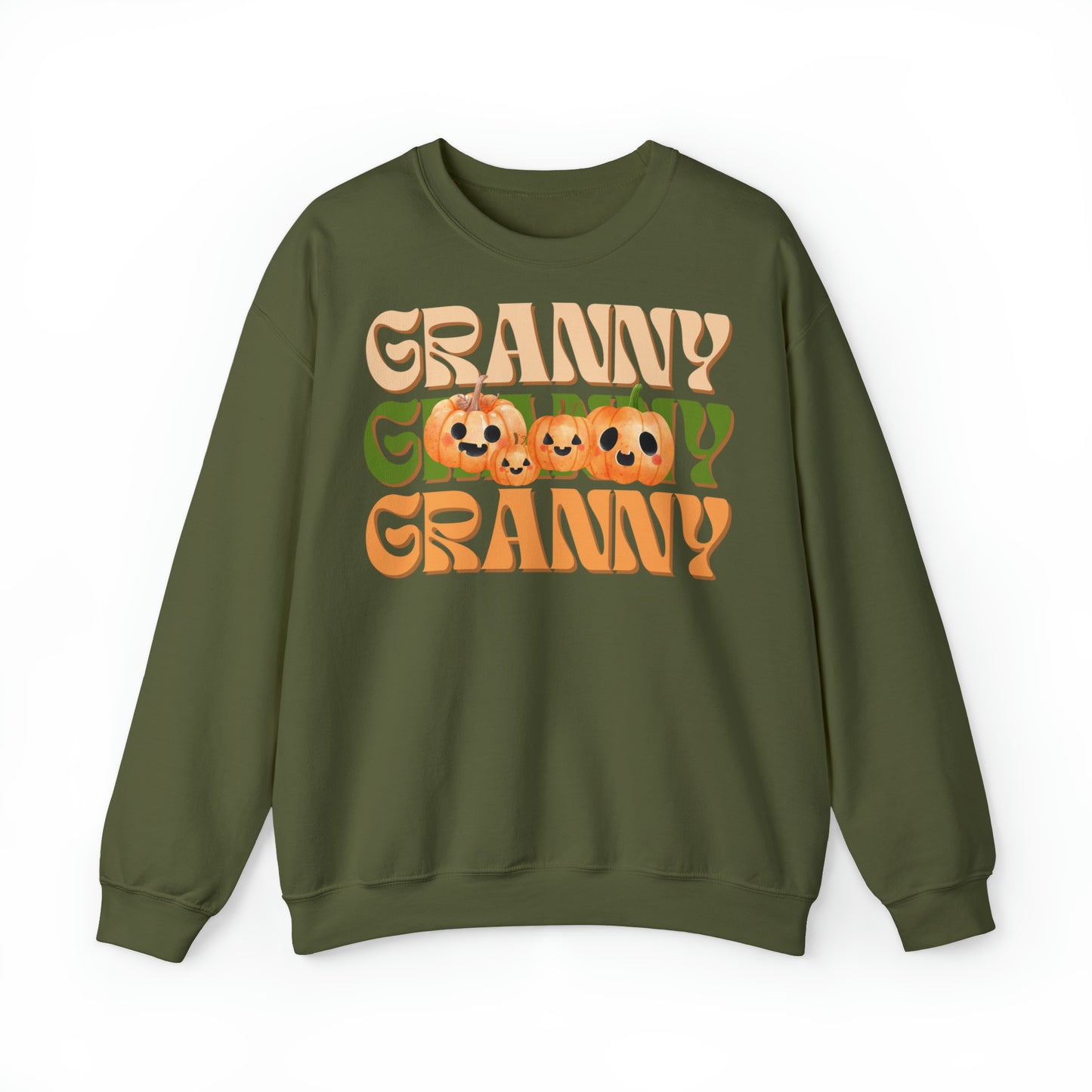 Granny Pumpkin Unisex Heavy Blend™ Crewneck Sweatshirt