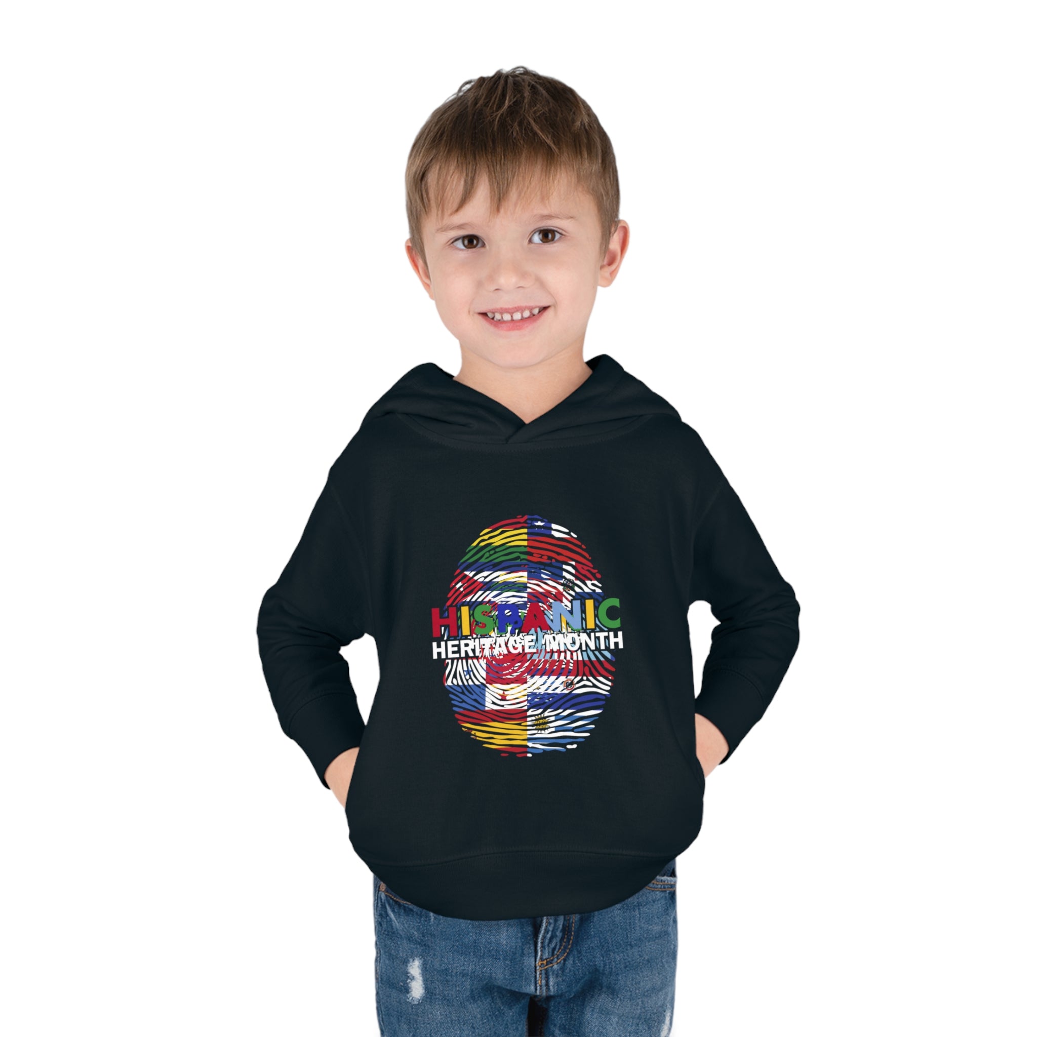 Flag Fingerprint - Hispanic Heritage Month Toddler Hoodie
