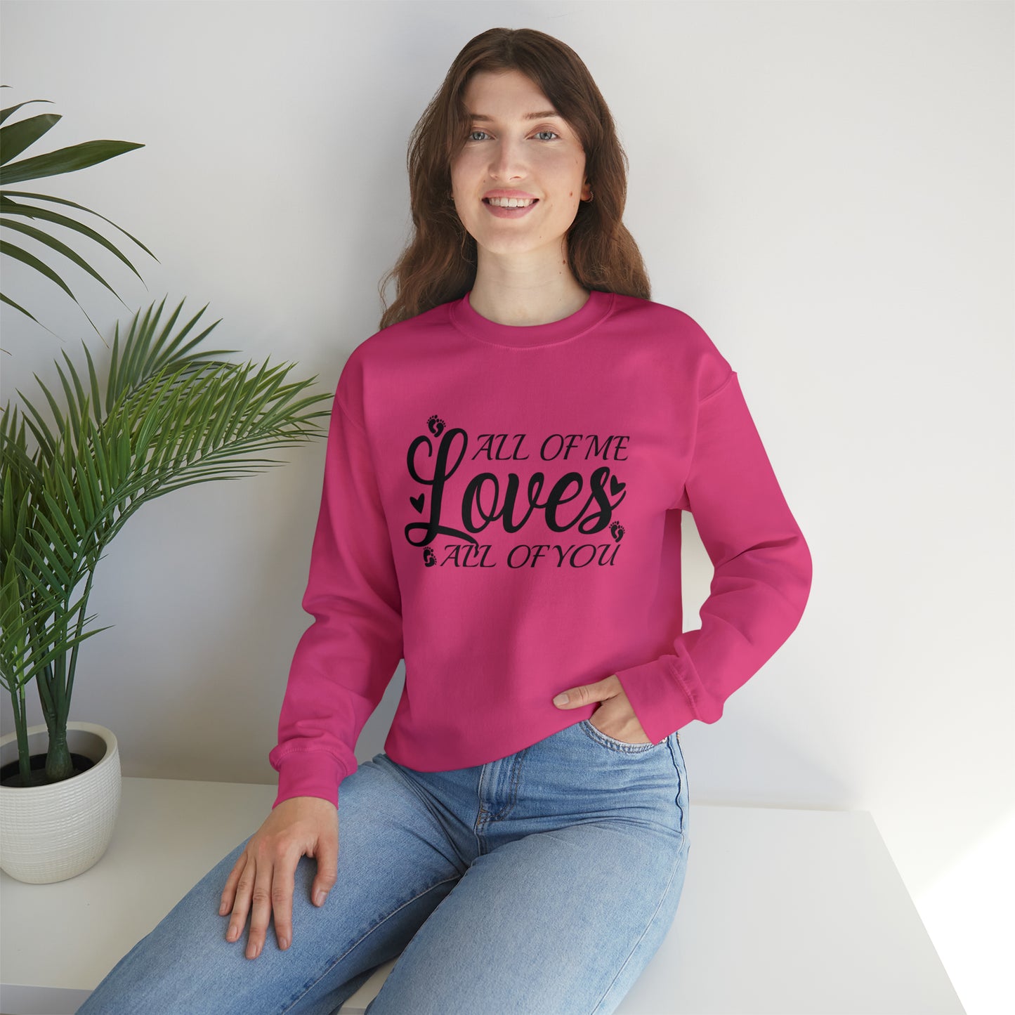 All of Me Loves All Of You, Unisex Heavy Blend™ Crewneck Sweatshirt