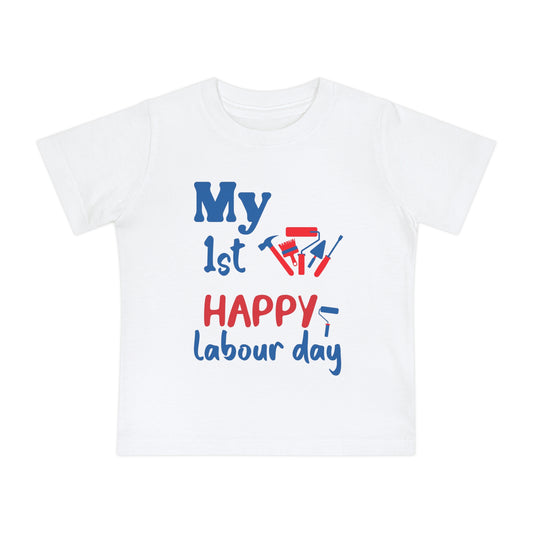 1st Labour Day Baby Short Sleeve T-Shirt