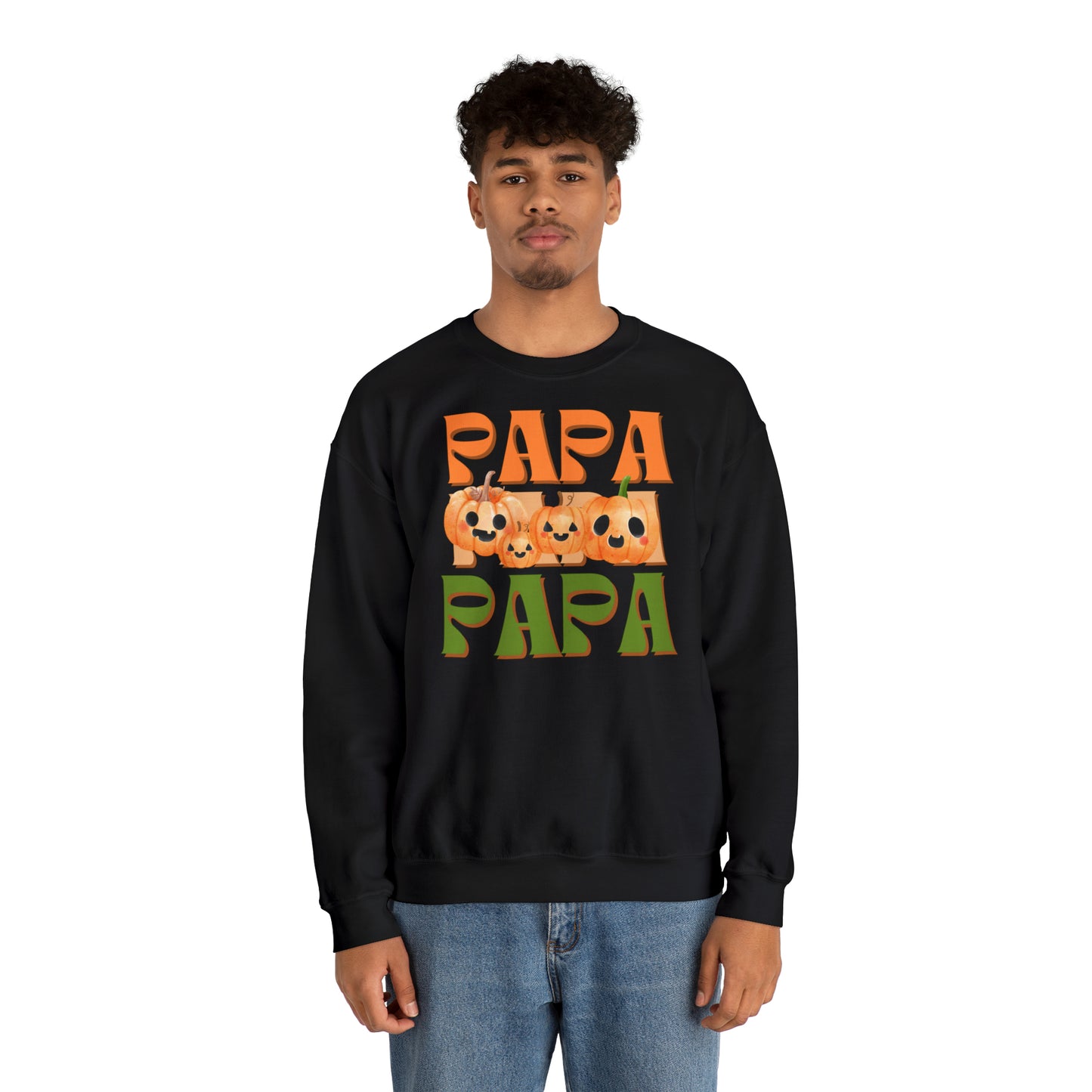 Papa Pumpkin Unisex Heavy Blend™ Crewneck Sweatshirt