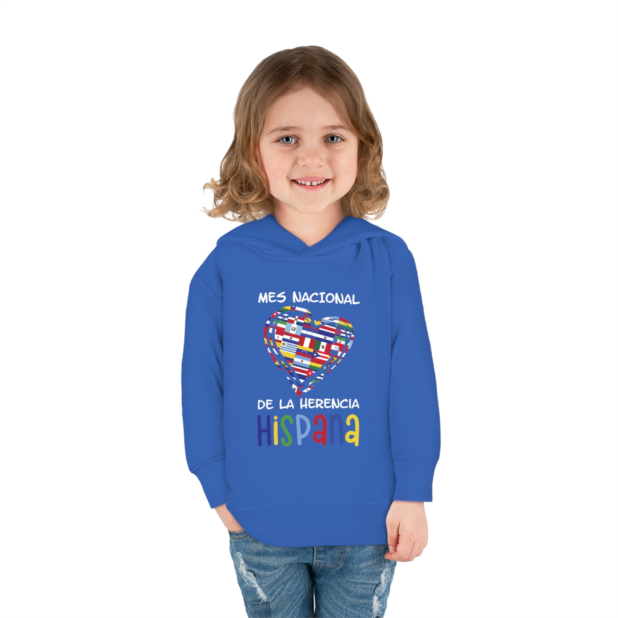 Mes Nacional Heart - Hispanic Heritage Month Toddler Hoodie