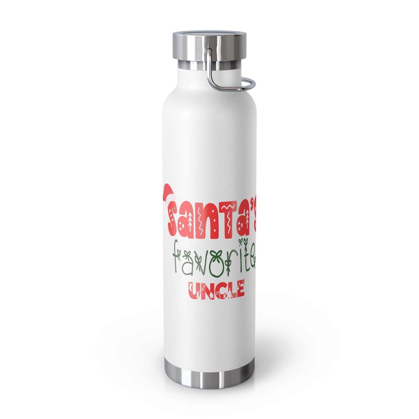 Santa's Favorite Uncle Copper Vacuum Insulated Bottle, 22oz