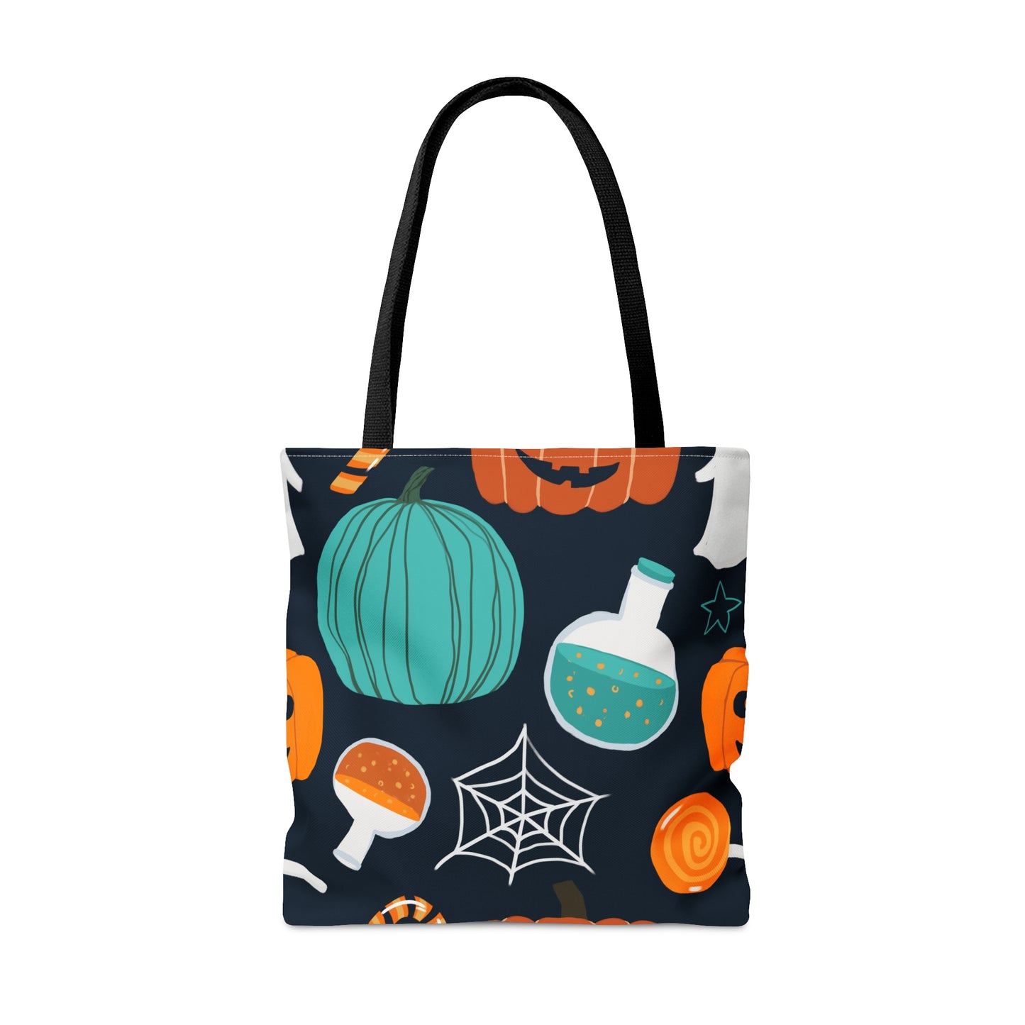 Halloween Spiders Pumpkins & Potions Tote Bag (AOP)