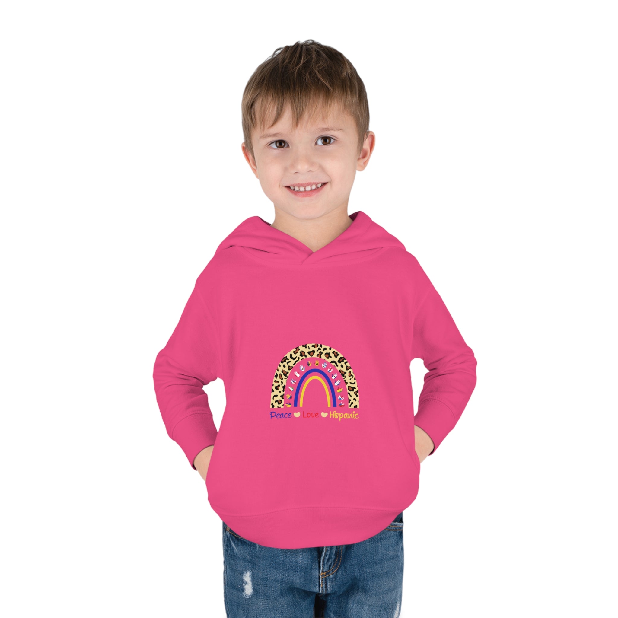 Leopard Rainbow - Hispanic Heritage Month Toddler Hoodie