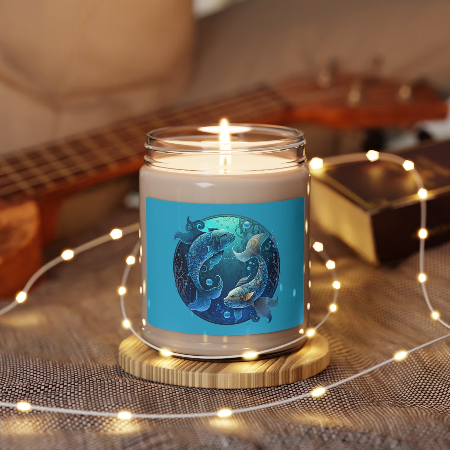 Pisces Star Sign Soy Candle Zodiac Customized Candle Gift For Birthday