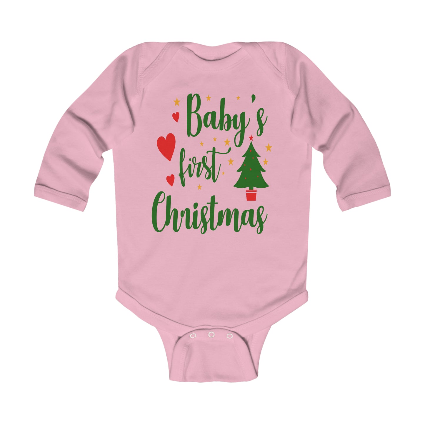 Baby's First Christmas Infant Long Sleeve Bodysuit