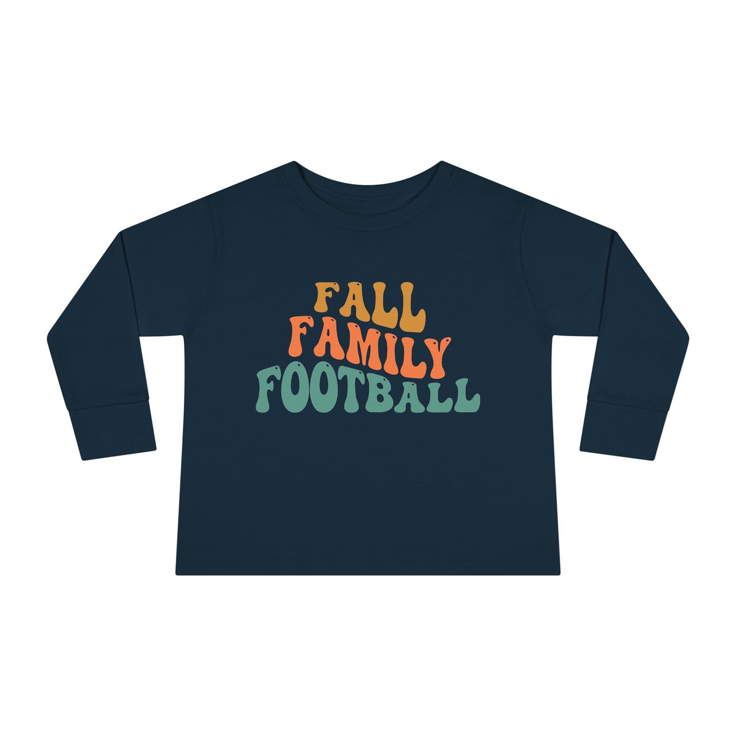 Fall Family Football Toddler Long Sleeve Tee