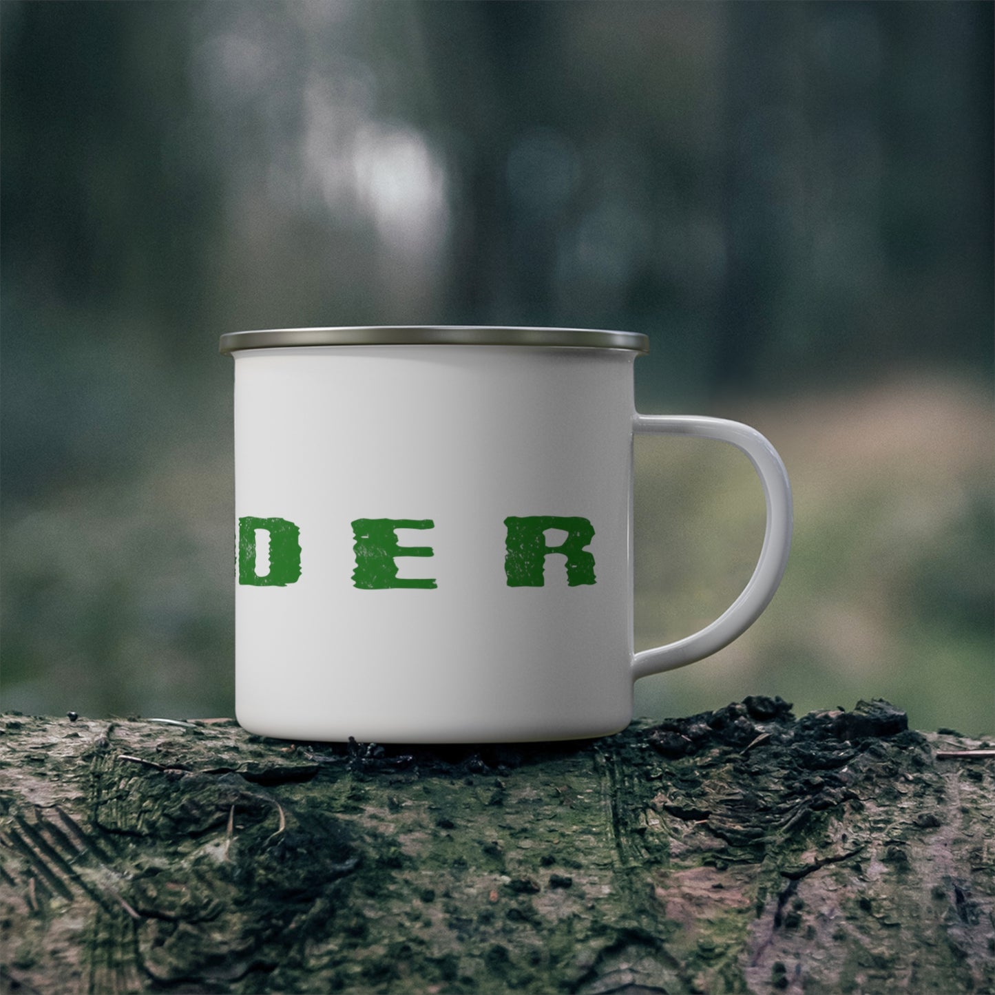 Outsider Outdoor Enthusiast Enamel Camping Mug- Mountain Enamel Cup, 12 oz Camping Mug, Gift for Outdoor Enthusiast, Hiker Gift, Camper Gift, Outsider Enamel Camping Mug