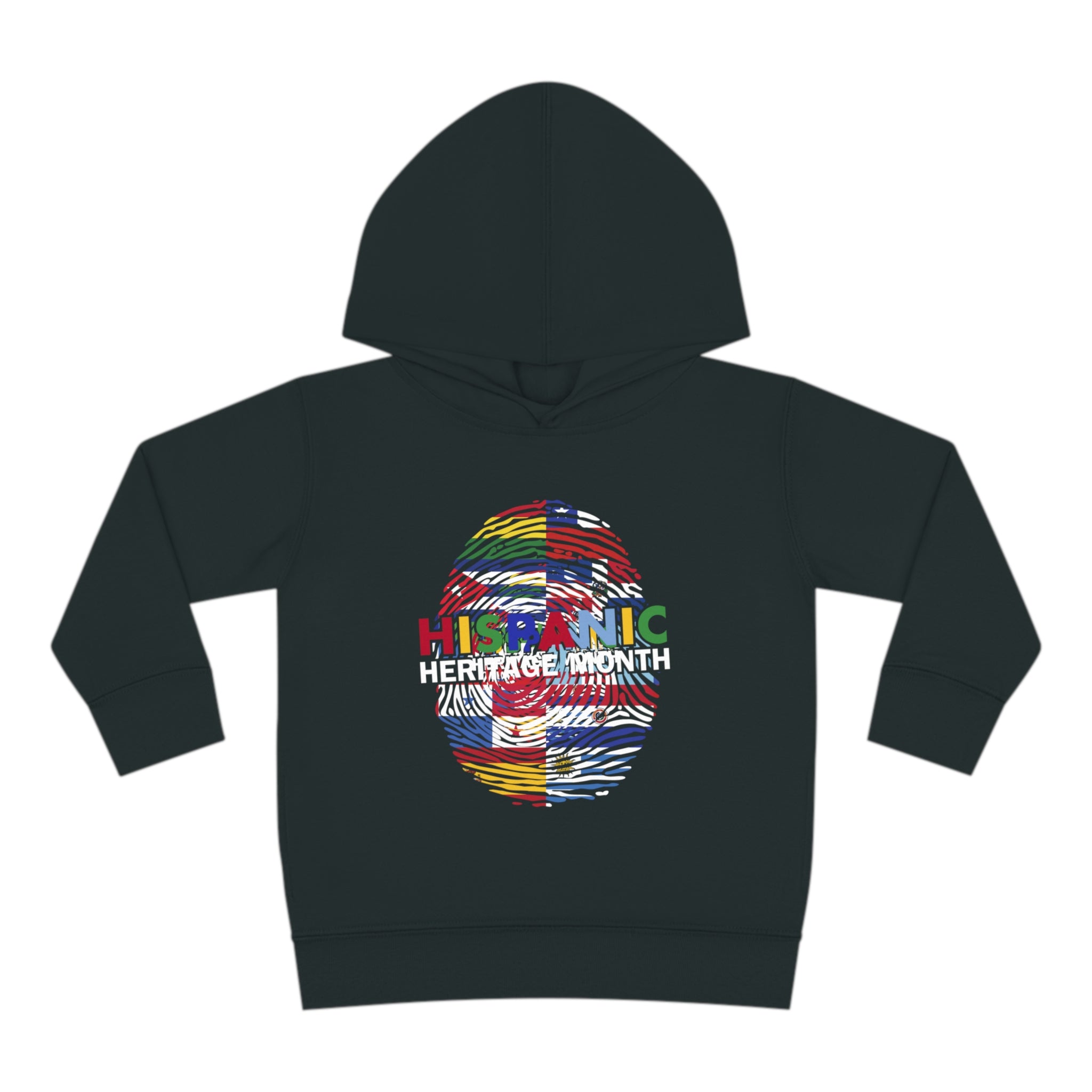 Flag Fingerprint - Hispanic Heritage Month Toddler Hoodie