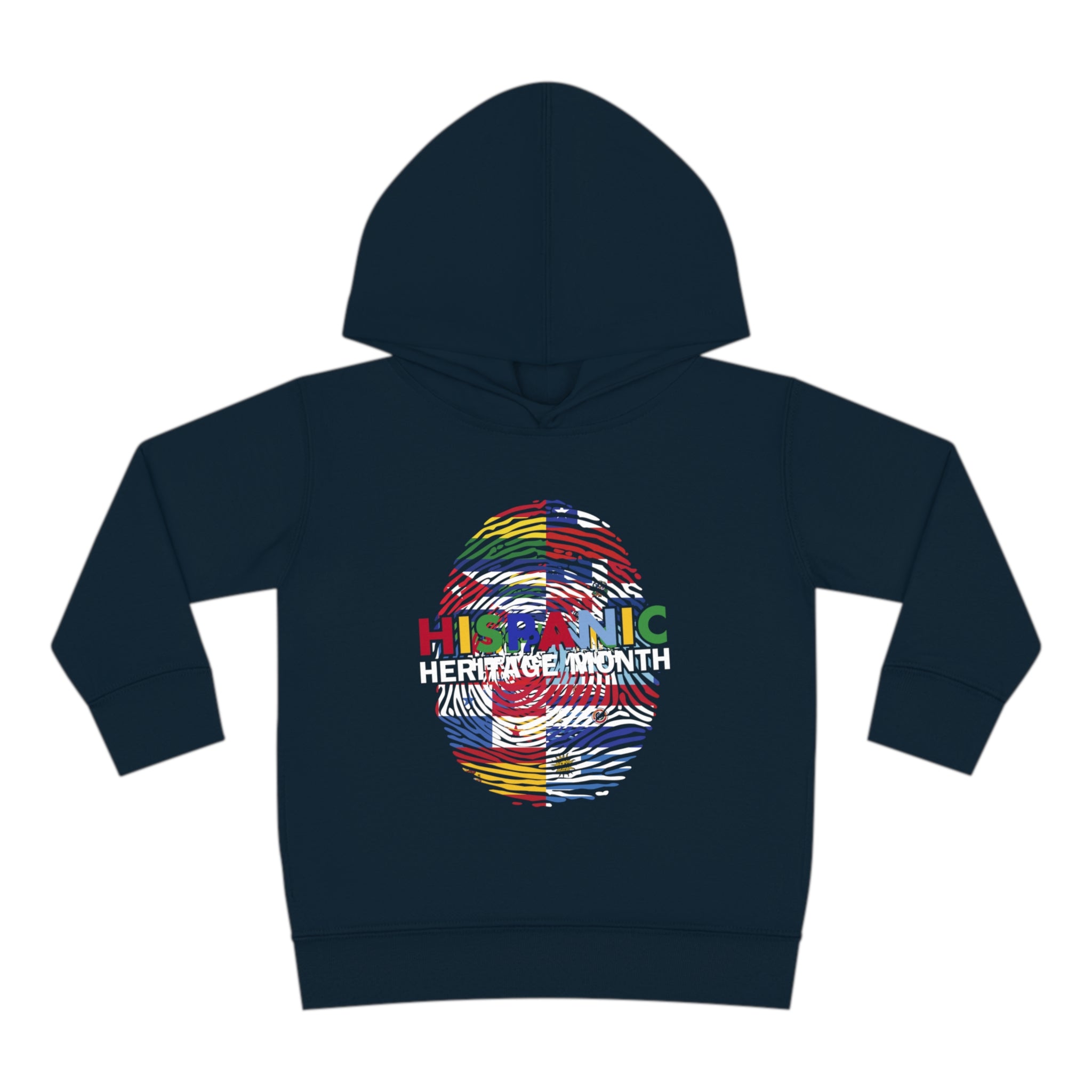 Flag Fingerprint - Hispanic Heritage Month Toddler Hoodie