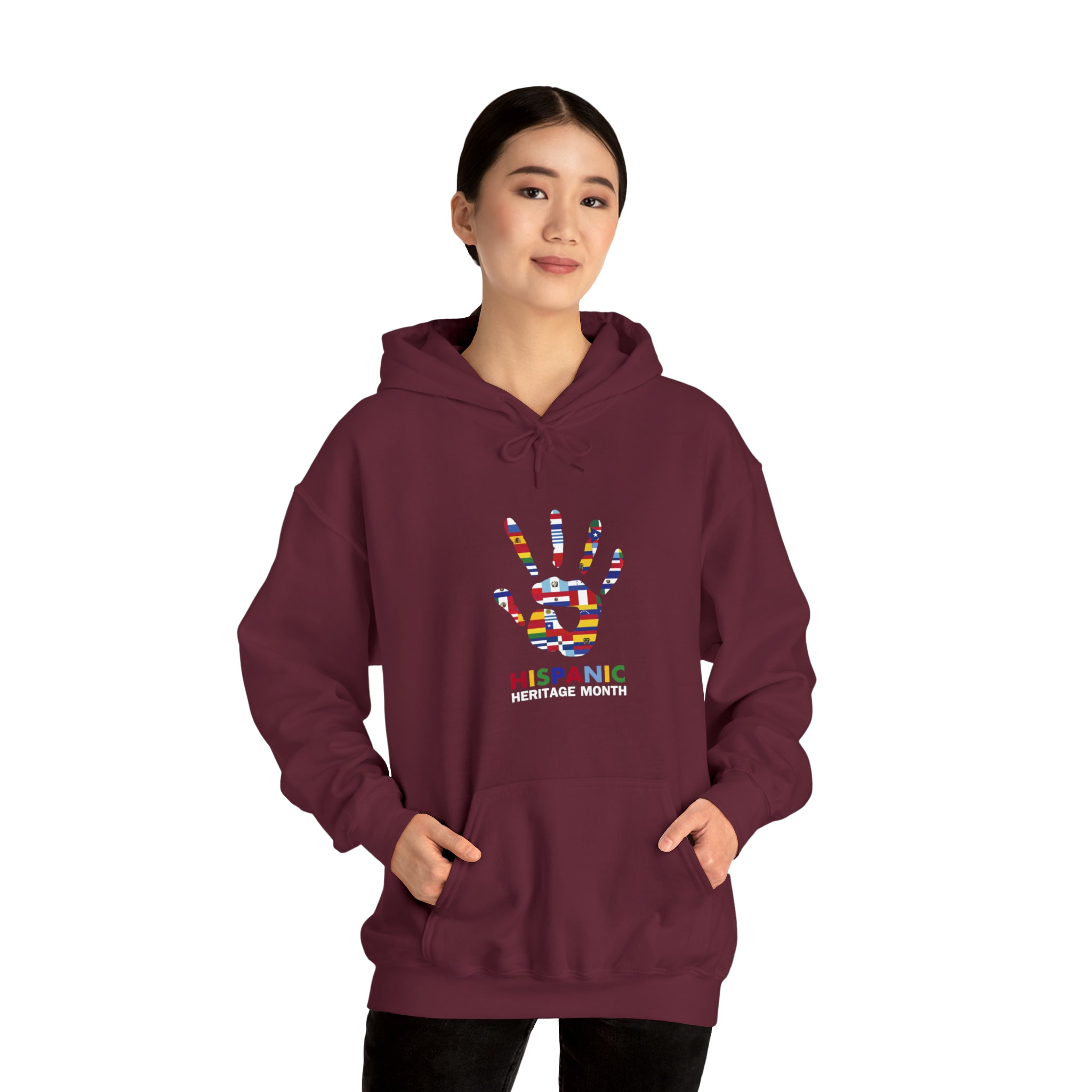 Flag Handprint - Hispanic Heritage Month Unisex Hoodie