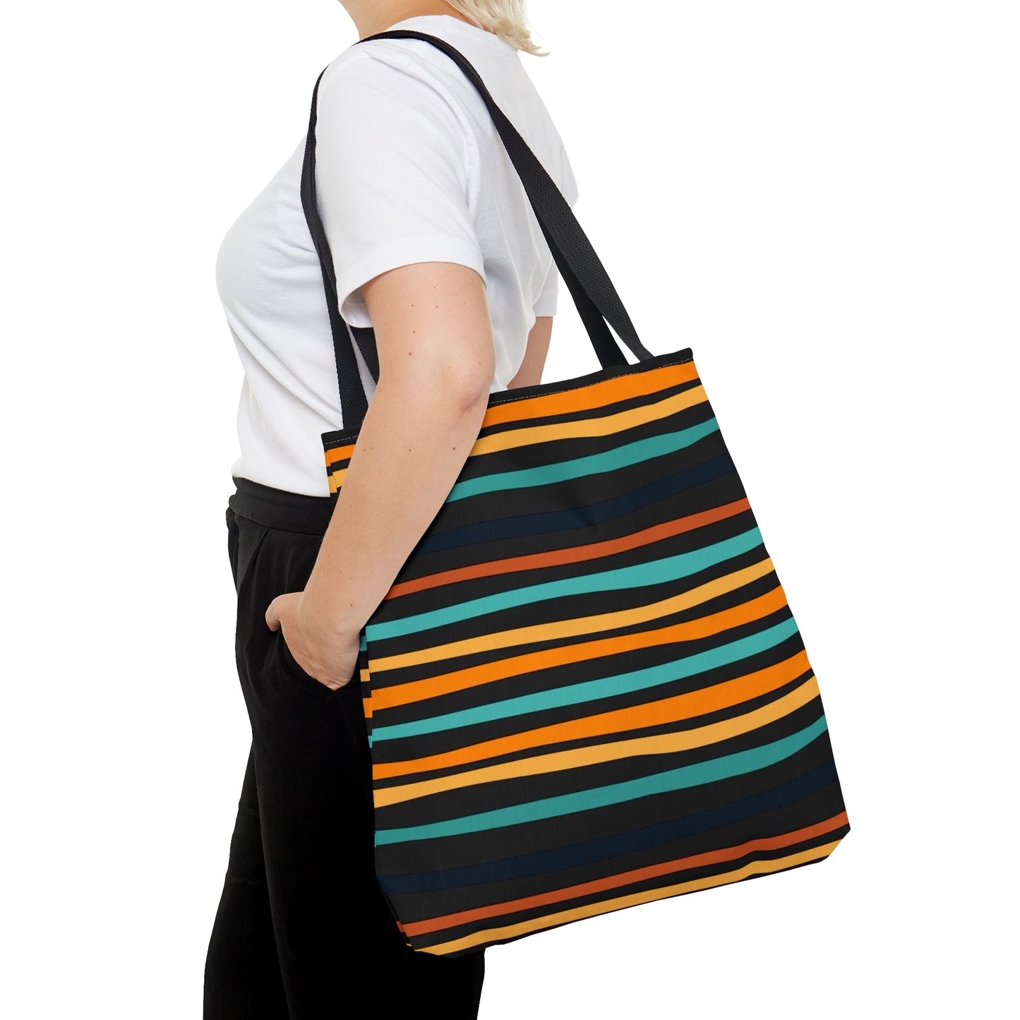 Halloween Stripes Tote Bag (AOP)