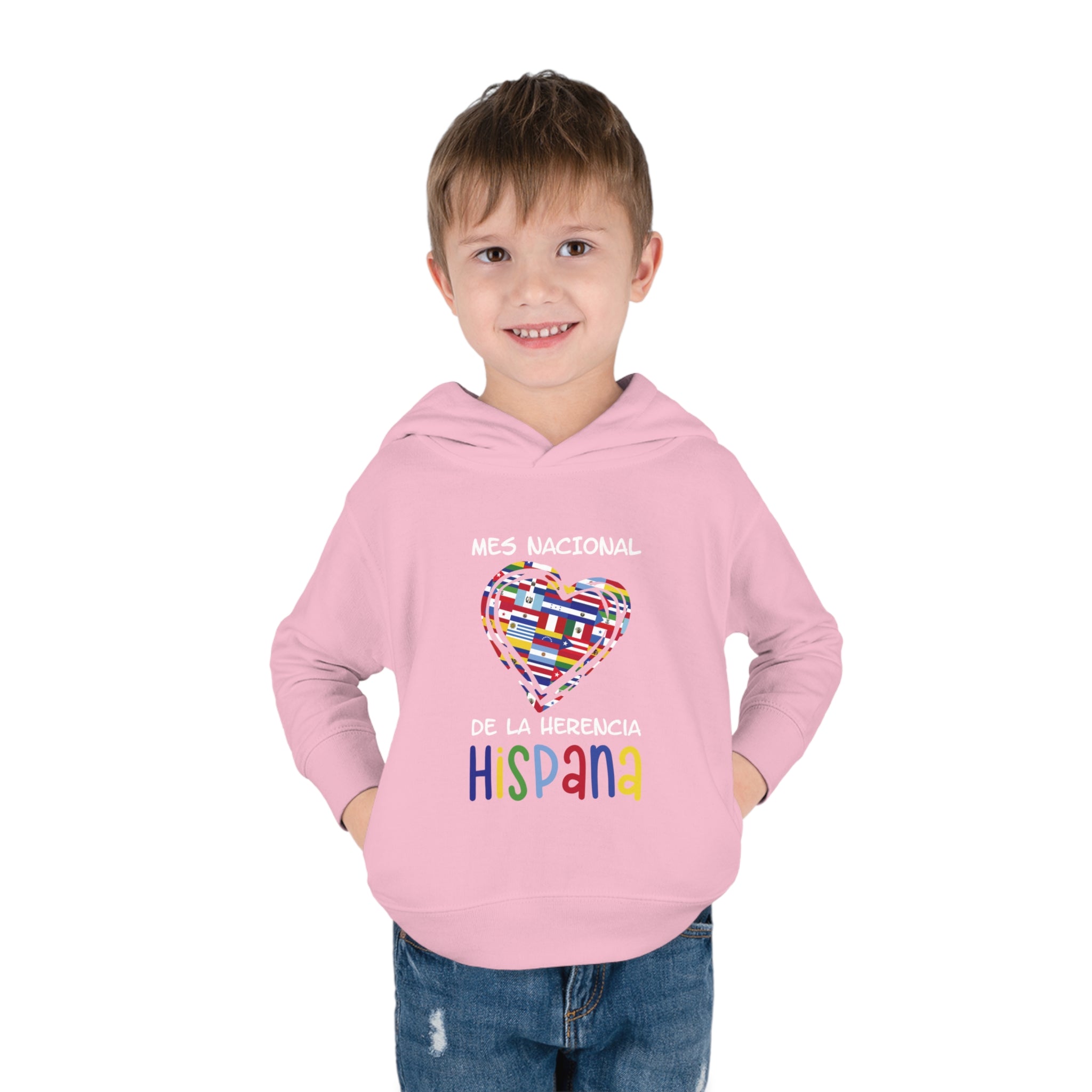 Mes Nacional Heart - Hispanic Heritage Month Toddler Hoodie