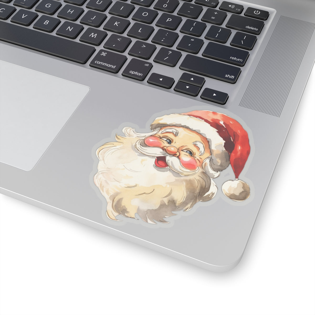 Santa Claus Sticker, Retro Christmas Santa Kiss-Cut Stickers