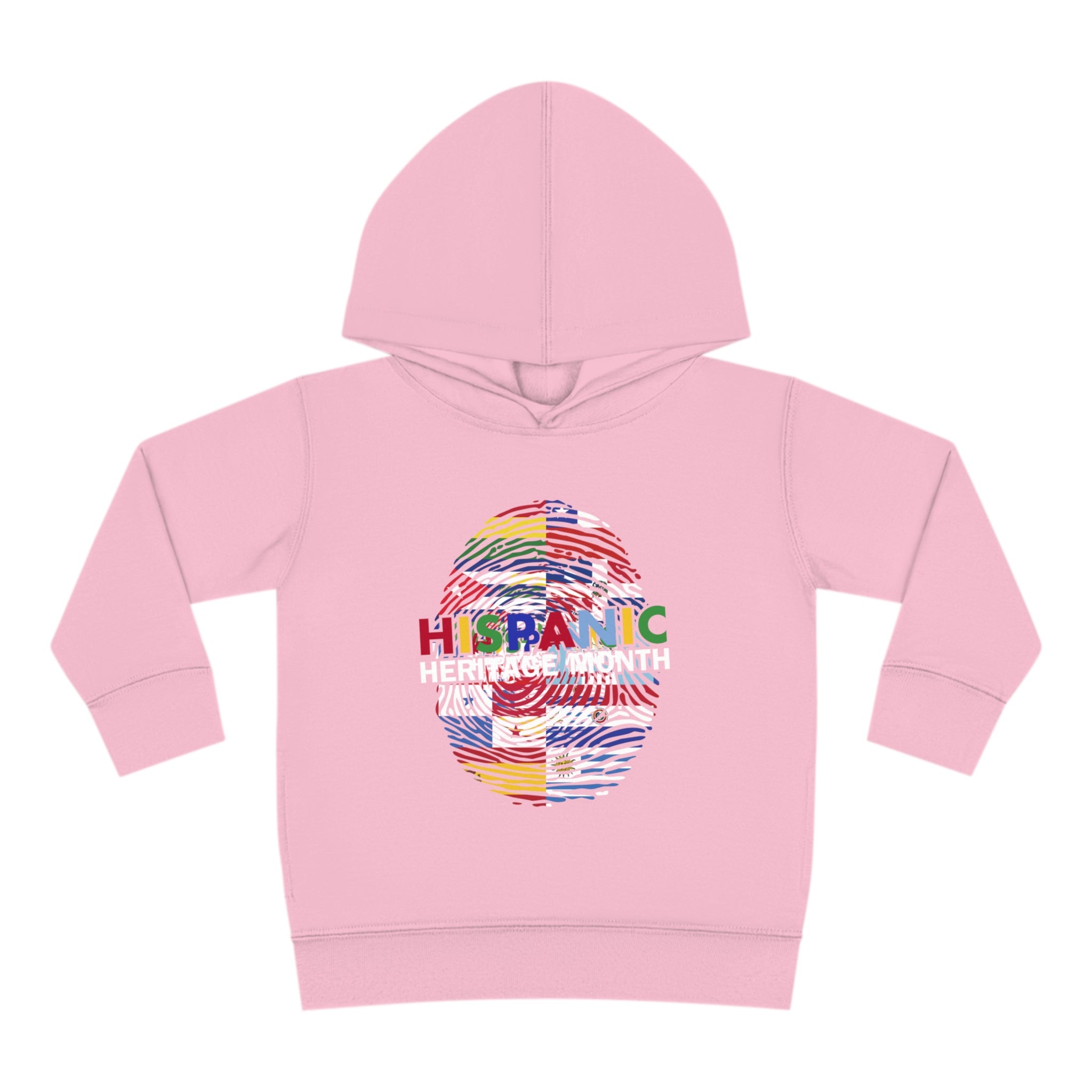 Flag Fingerprint - Hispanic Heritage Month Toddler Hoodie