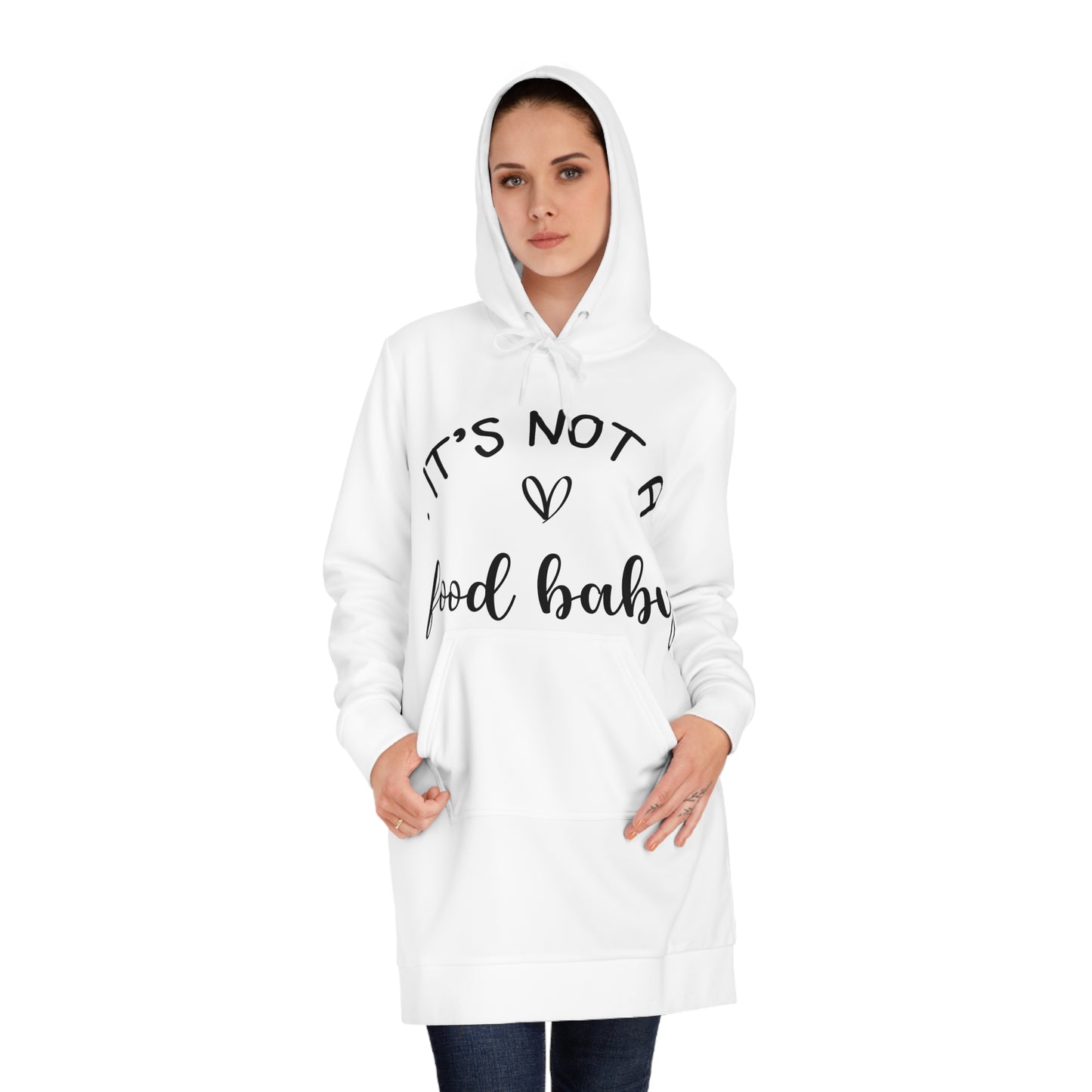 It's Not a Food Baby Women's Hoodie Dress (AOP)