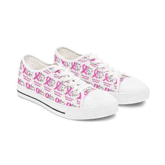 Breast Cancer Awareness Women's Low Top Sneakers