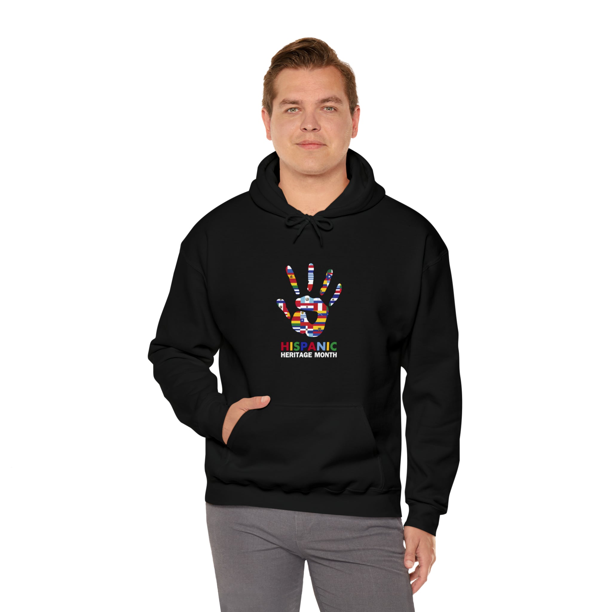 Flag Handprint - Hispanic Heritage Month Unisex Hoodie