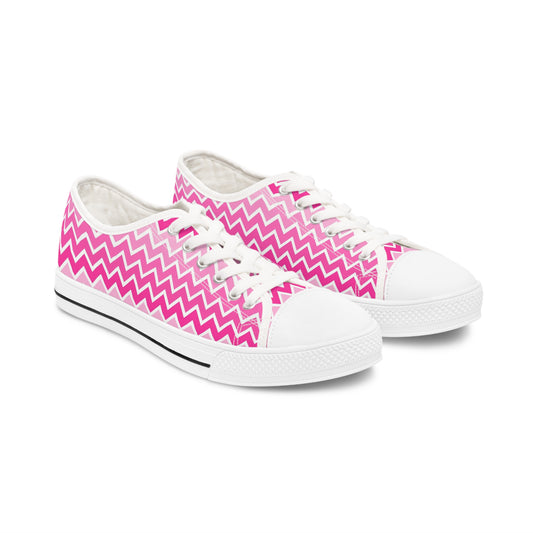 Breast Cancer Awareness Women's Low Top Sneakers