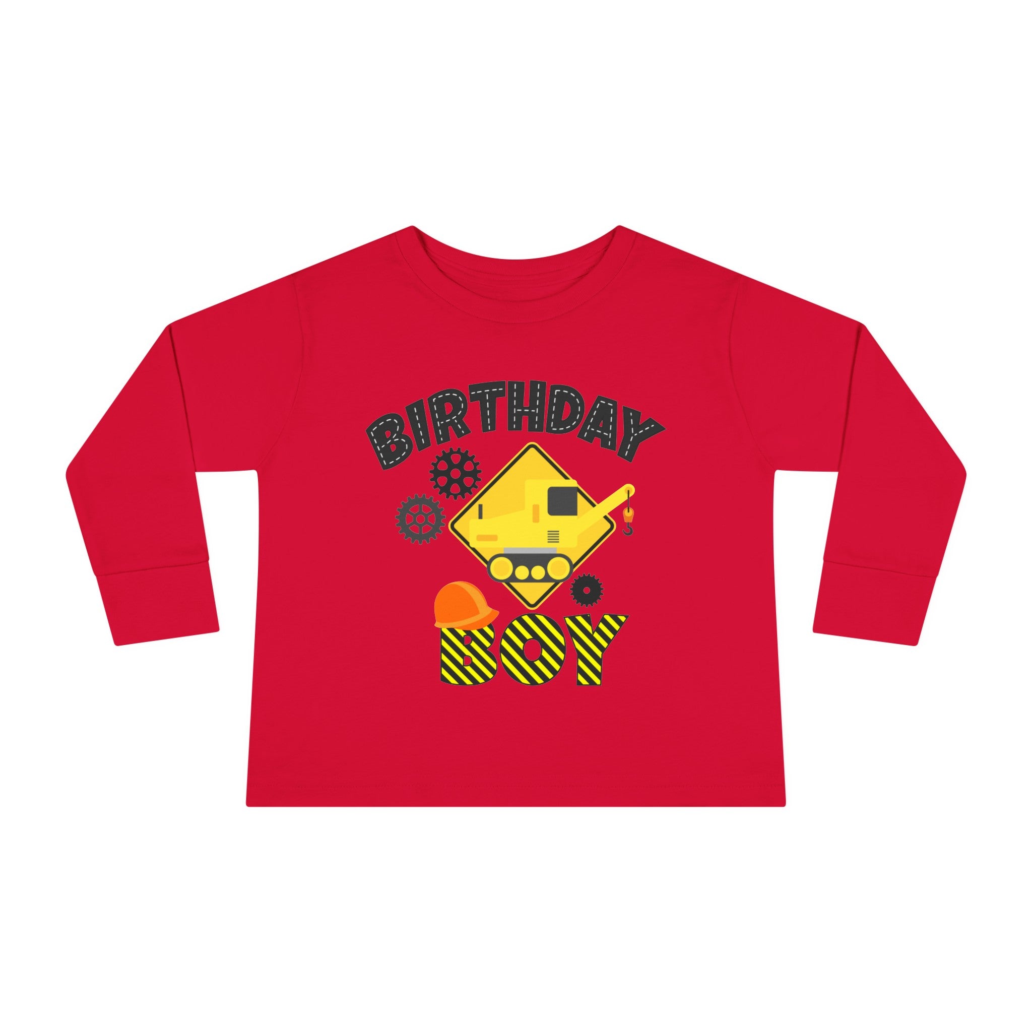 Crane Birthday Boy, Birthday Boy T-shirt, Birthday Tee, Boy's Birthday Tee,  Birthday Boy Tee, Toddler Long Sleeve Tee