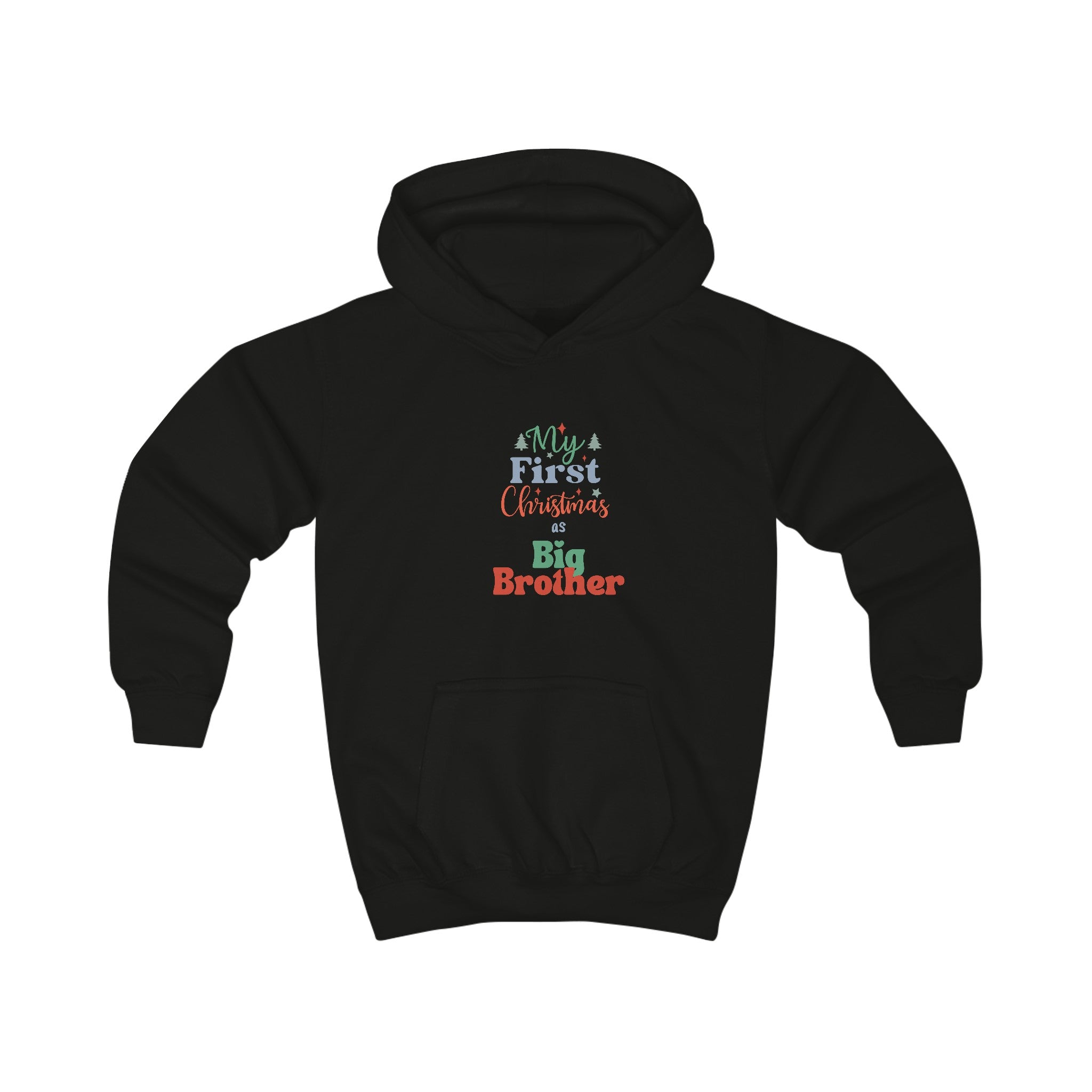 My First Christmas as Big Brother Kids Hoodie