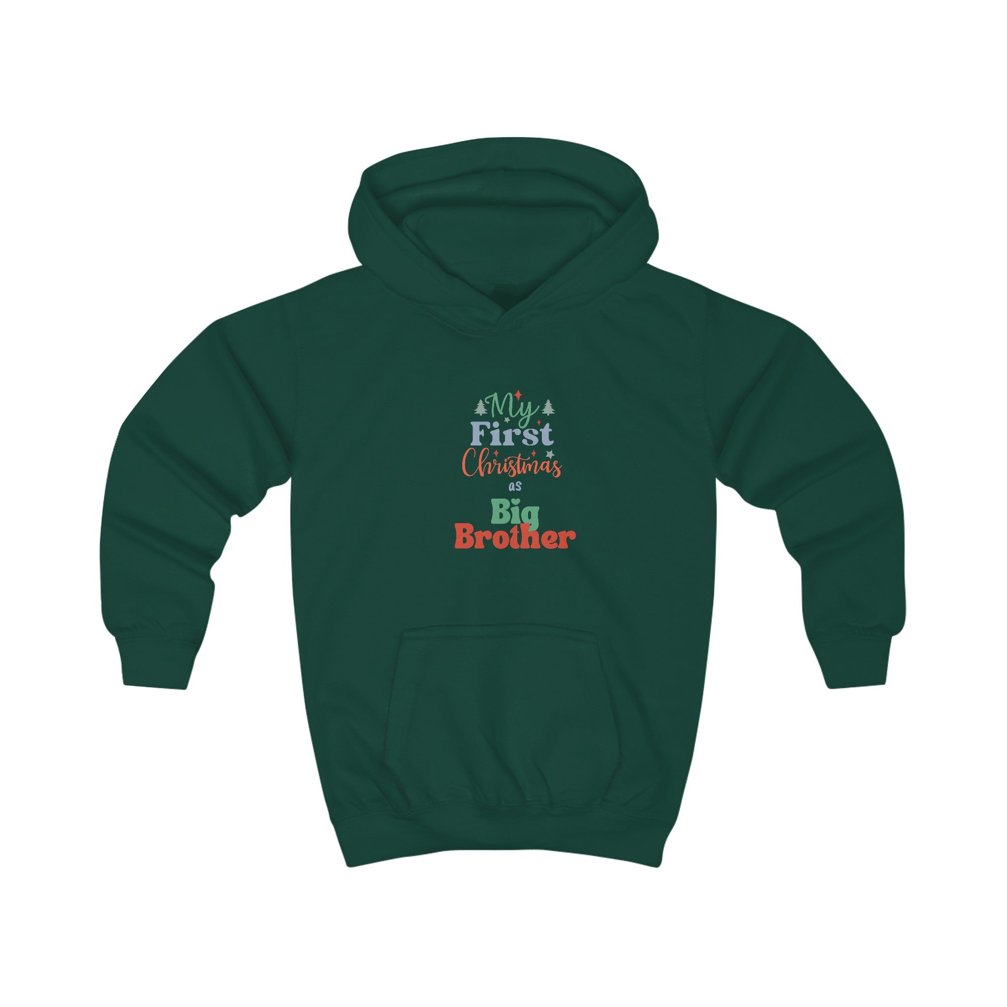 My First Christmas as Big Brother Kids Hoodie