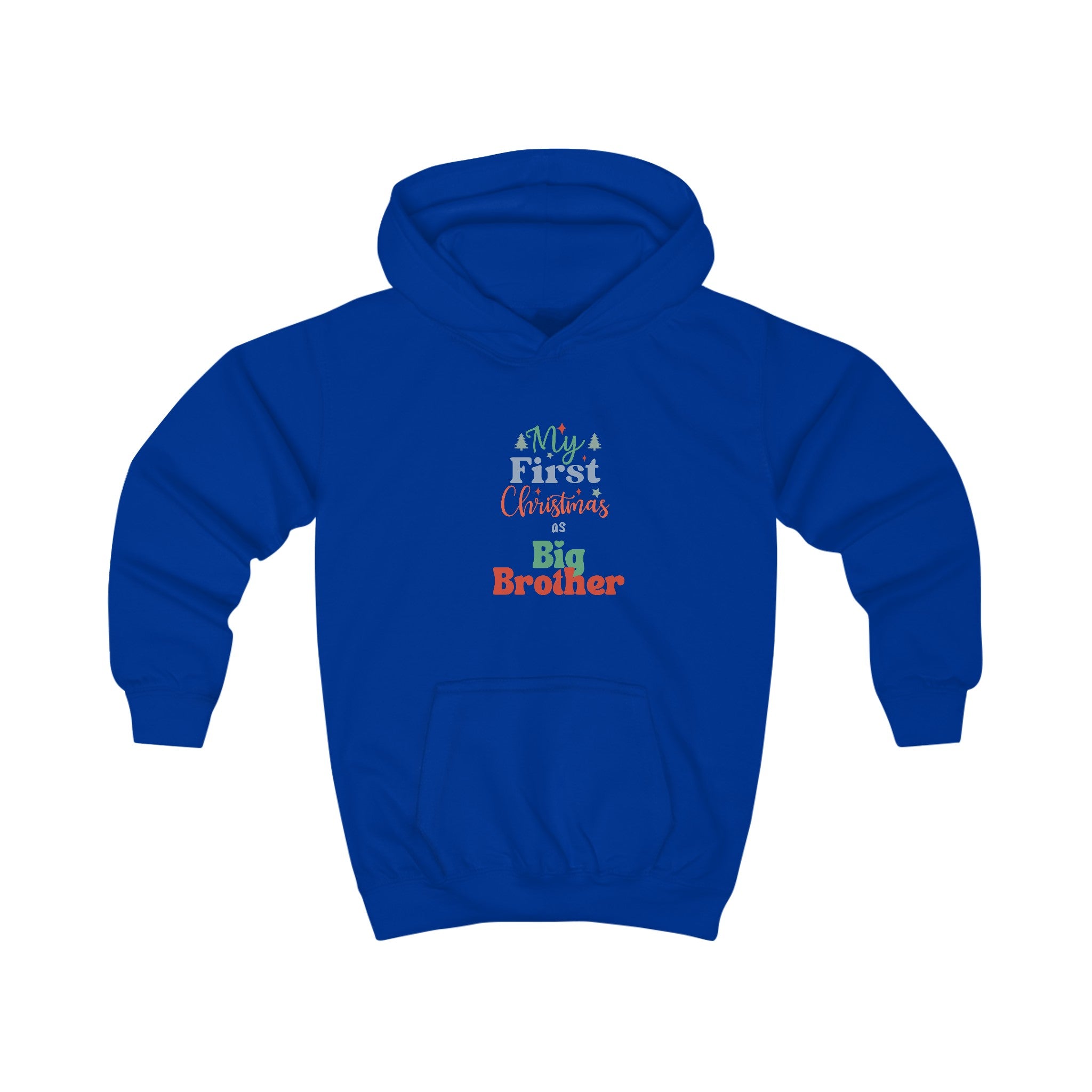 My First Christmas as Big Brother Kids Hoodie