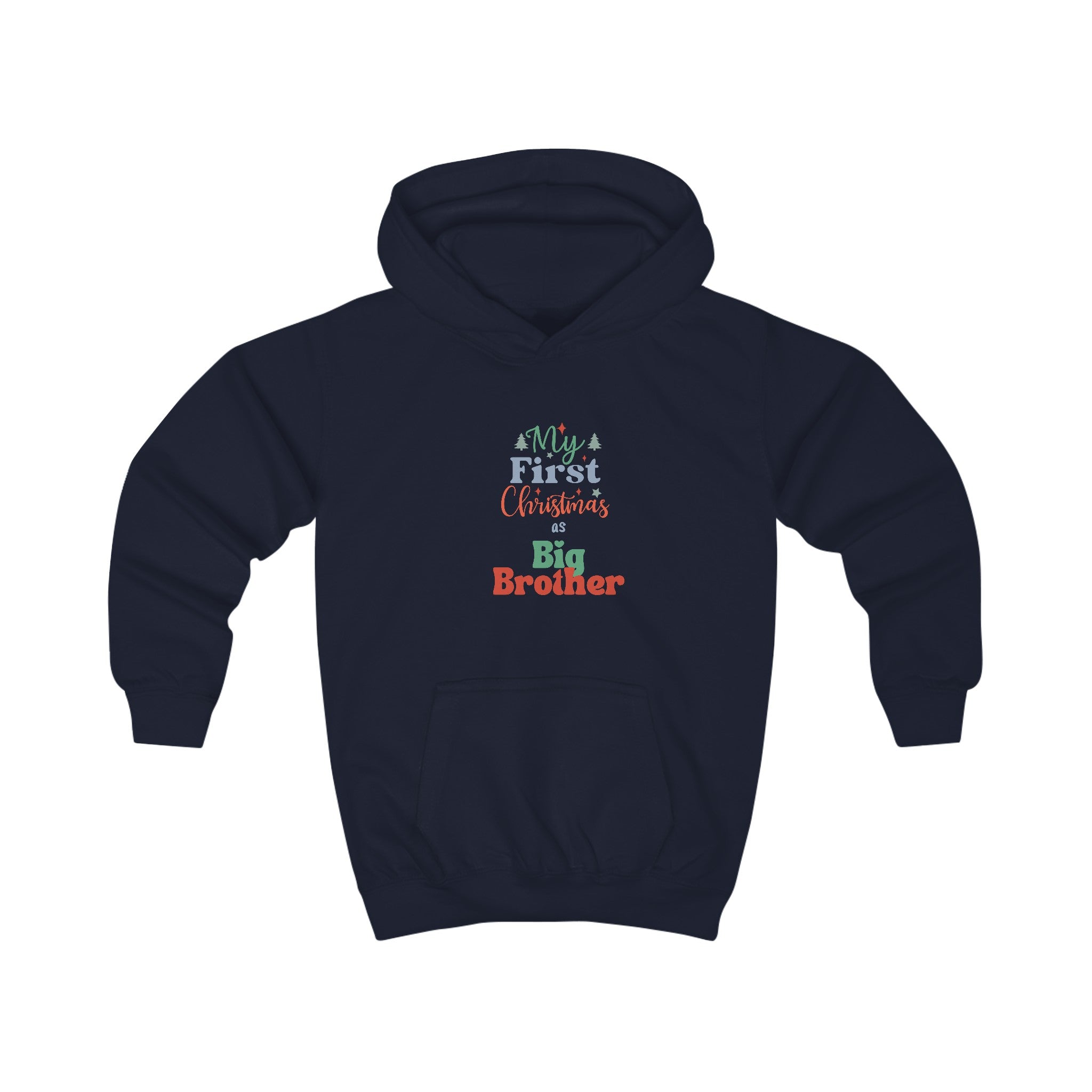 My First Christmas as Big Brother Kids Hoodie