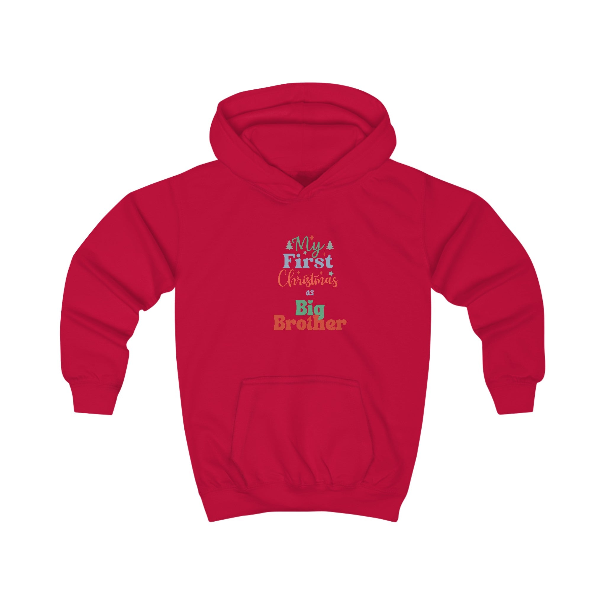 My First Christmas as Big Brother Kids Hoodie