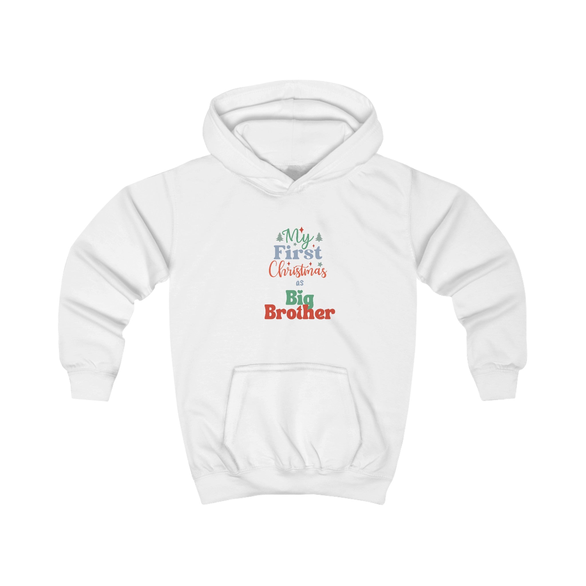 My First Christmas as Big Brother Kids Hoodie