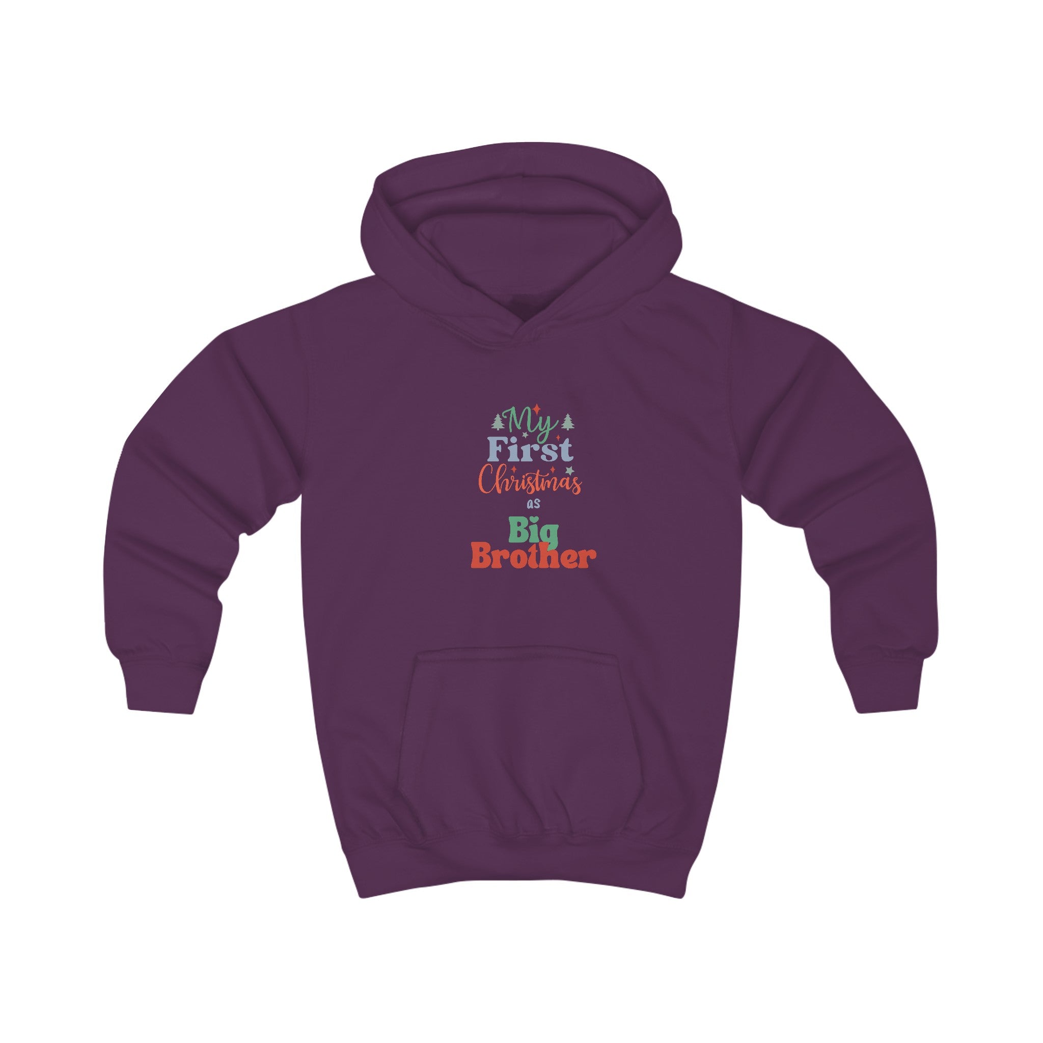 My First Christmas as Big Brother Kids Hoodie