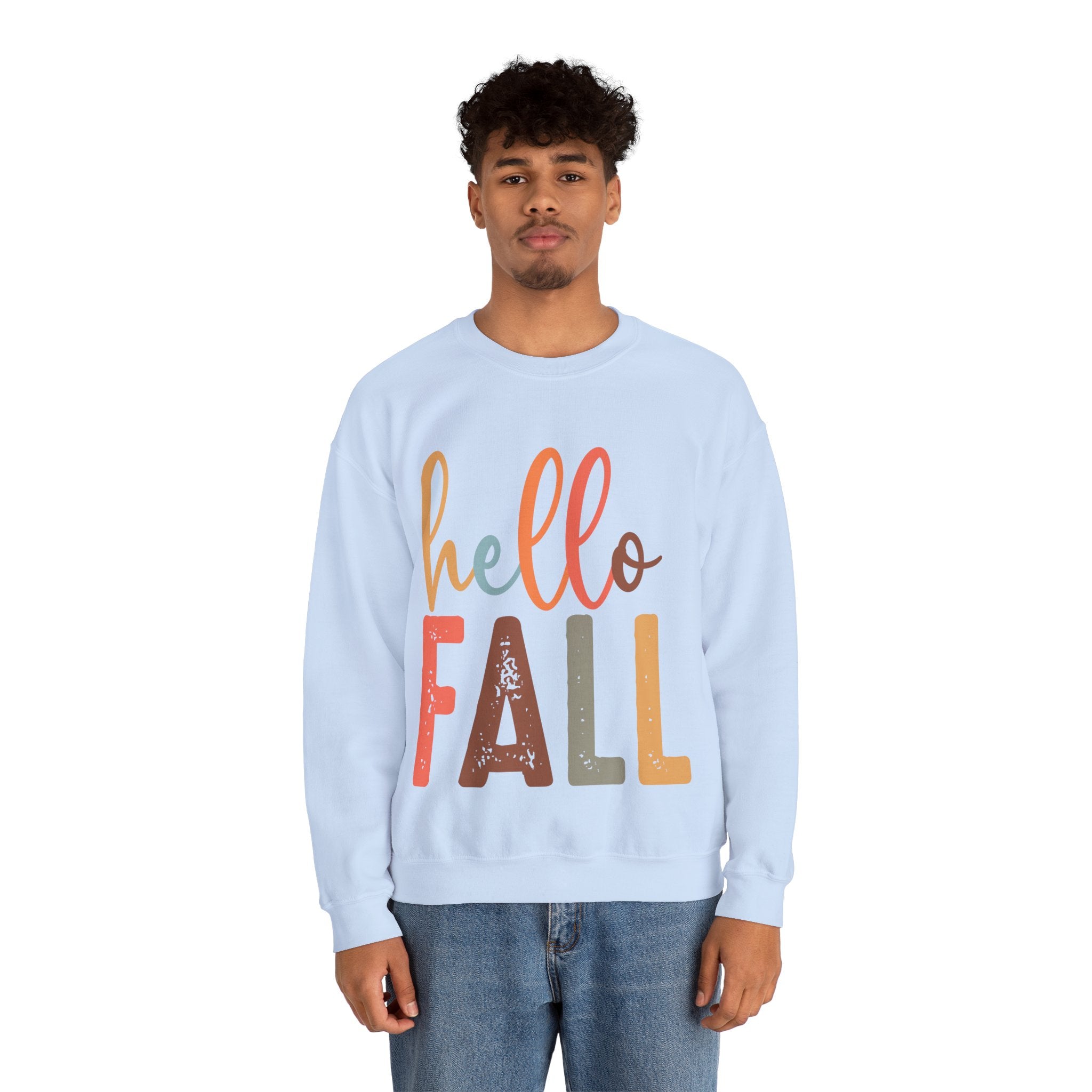 Hello Fall, Hellow Fall Sweatshirt,  Unisex Heavy Blend™ Crewneck Sweatshirt