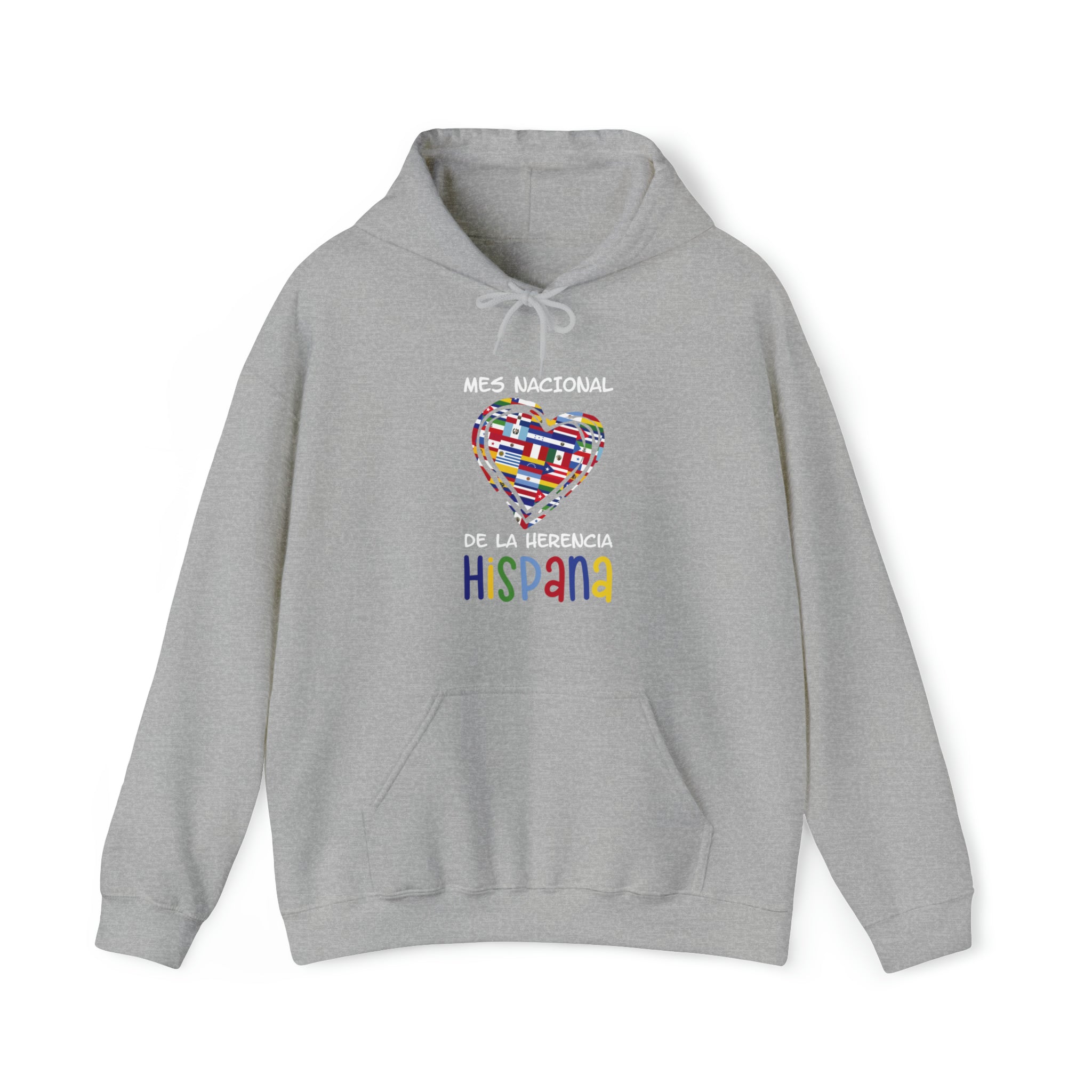 Mes Nacional Heart - Hispanic Heritage Month Unisex Hoodie
