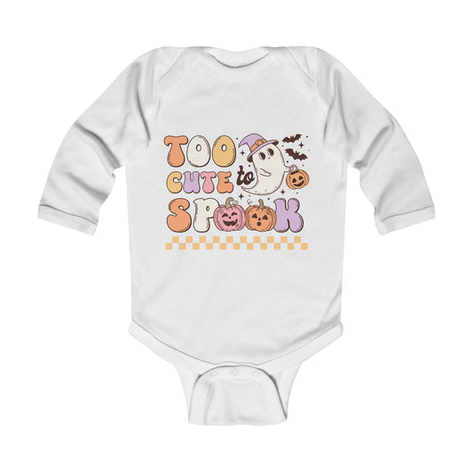 Too Cute To Spook Infant Long Sleeve Bodysuit