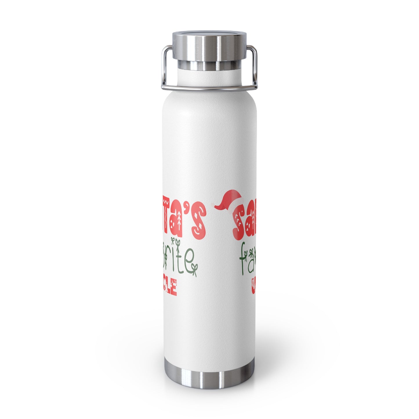 Santa's Favorite Uncle Copper Vacuum Insulated Bottle, 22oz