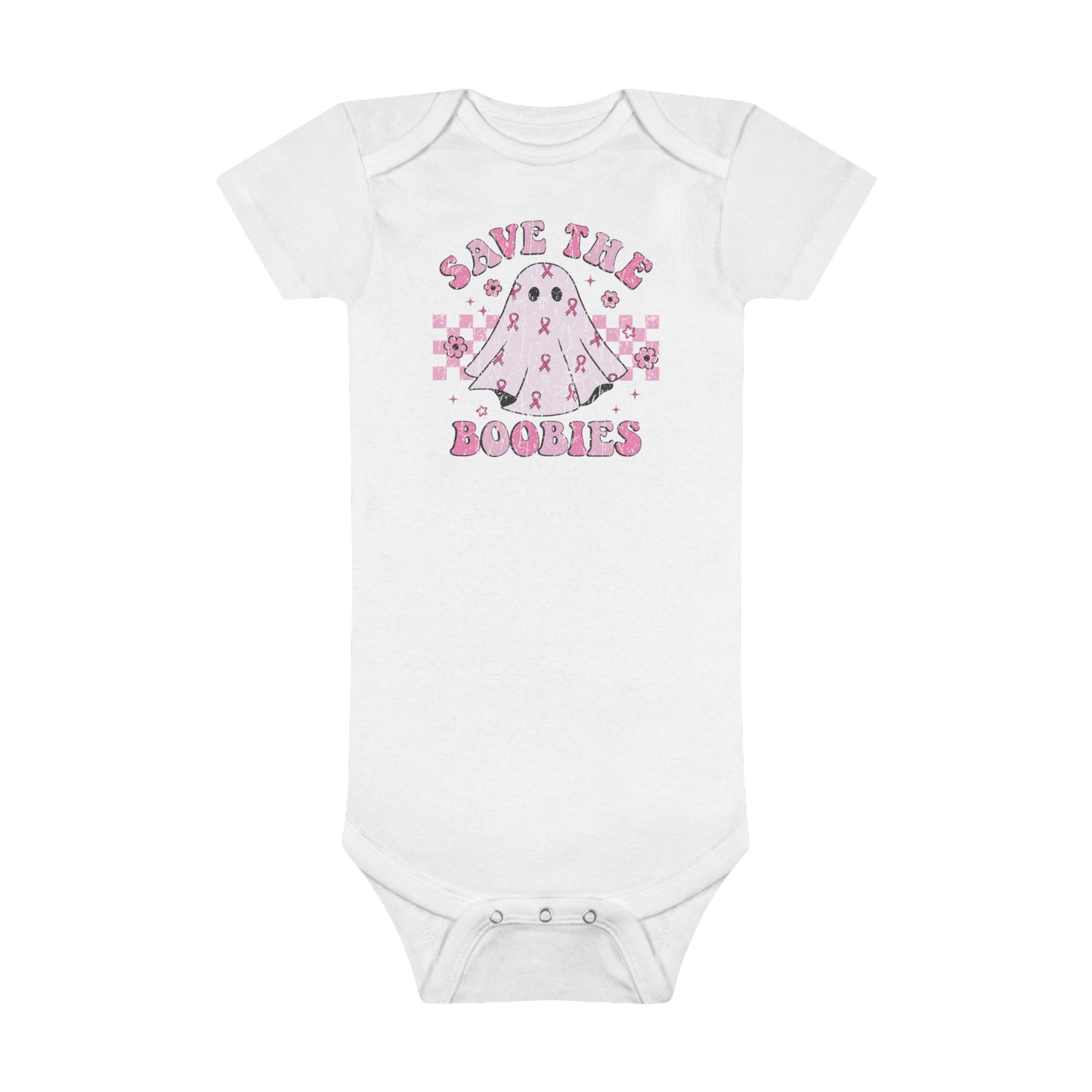 Save The Boobies Onesie, Baby Short Sleeve Onesie®